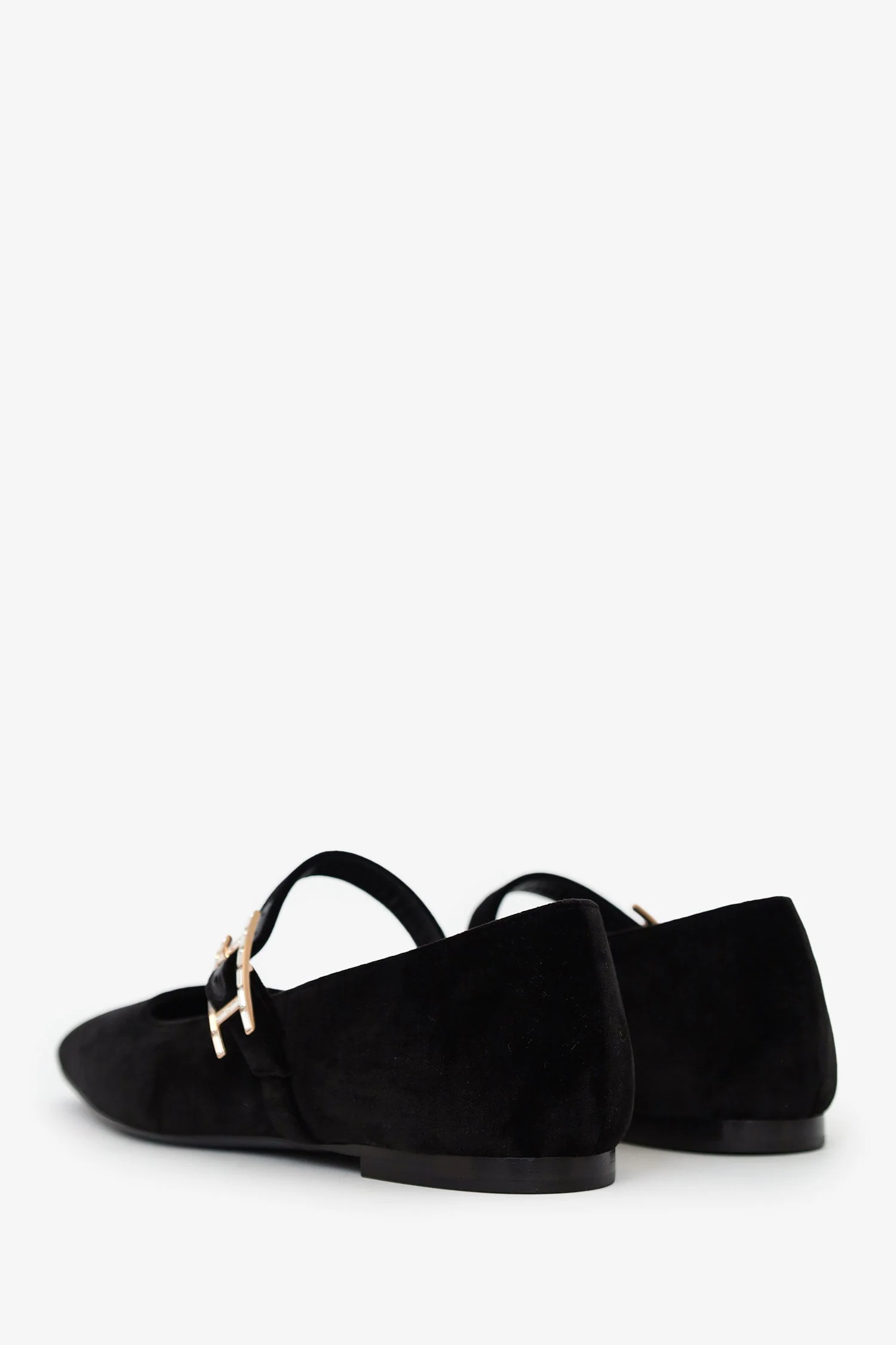Hermès Black Velvet Jane Ballet Flat Size 37.5 - Image 4