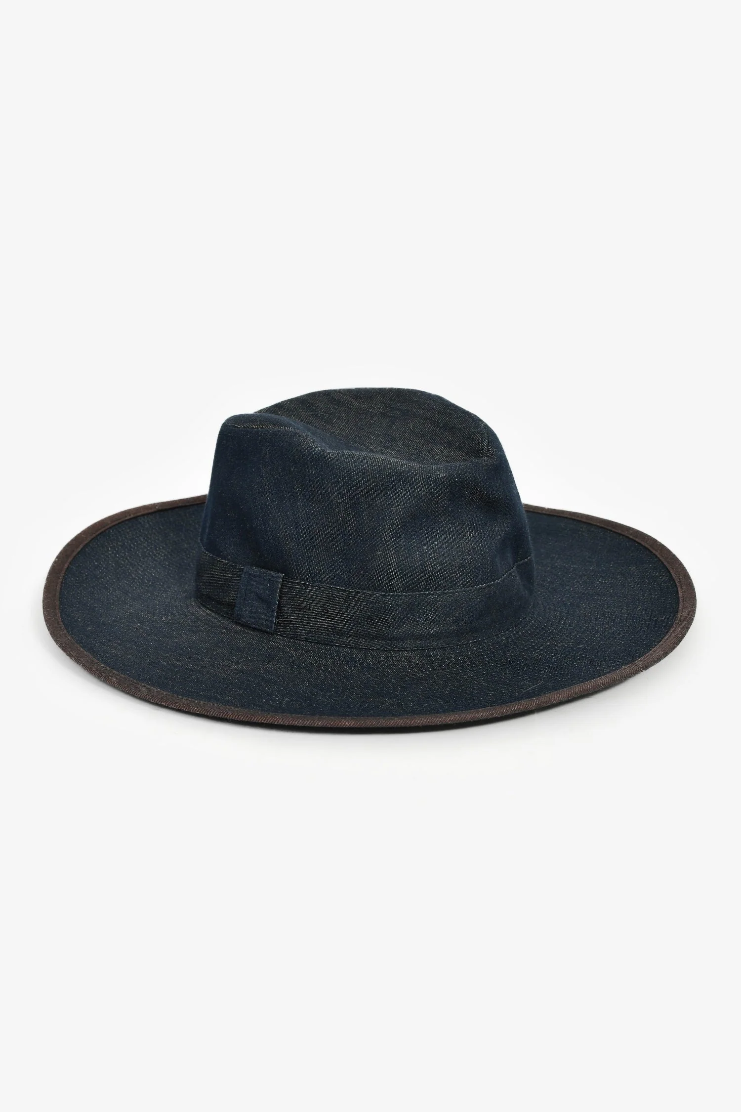 Hermes Blue Denim Wide Brim Hat Size 56 - Image 2