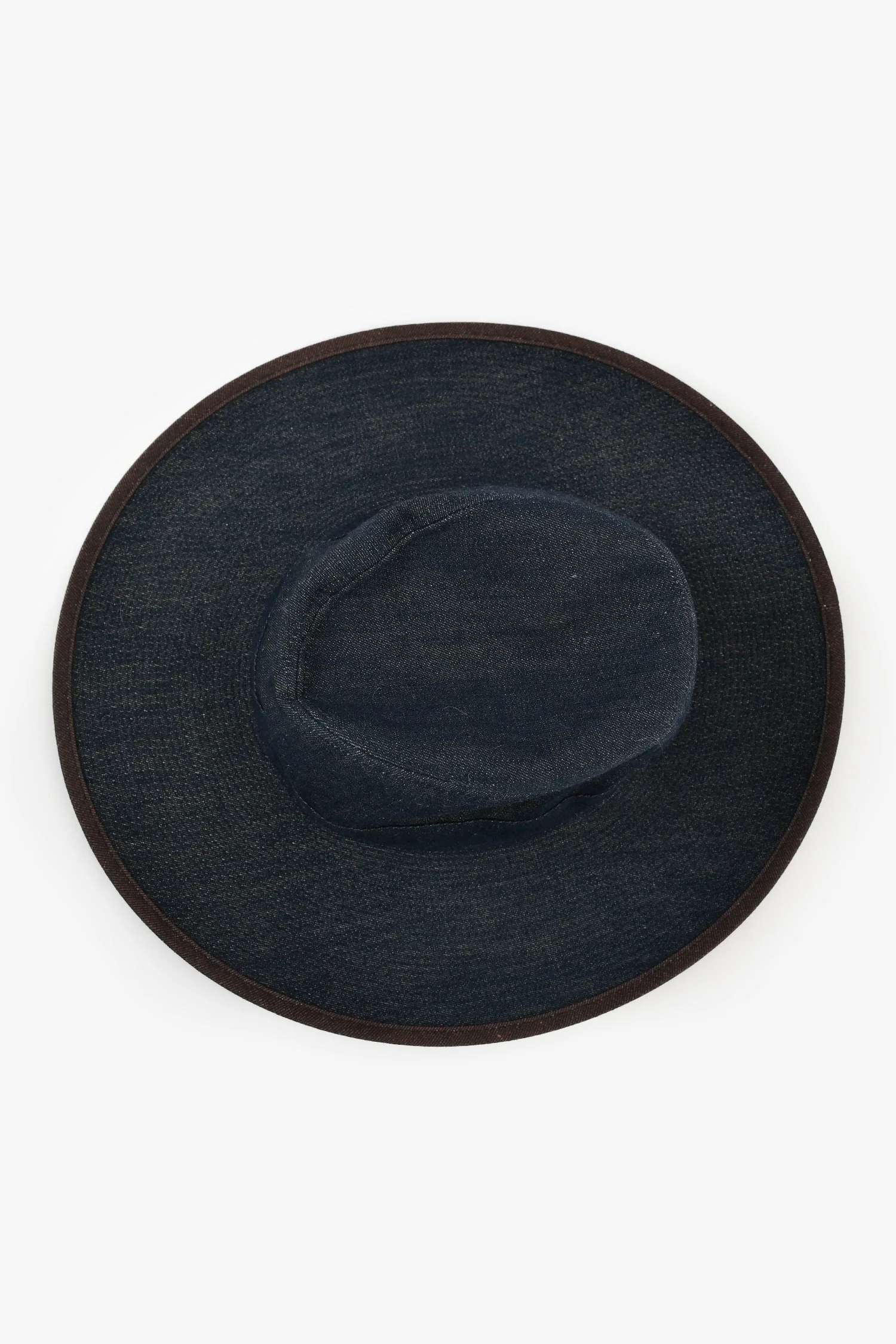 Hermes Blue Denim Wide Brim Hat Size 56 - Image 3