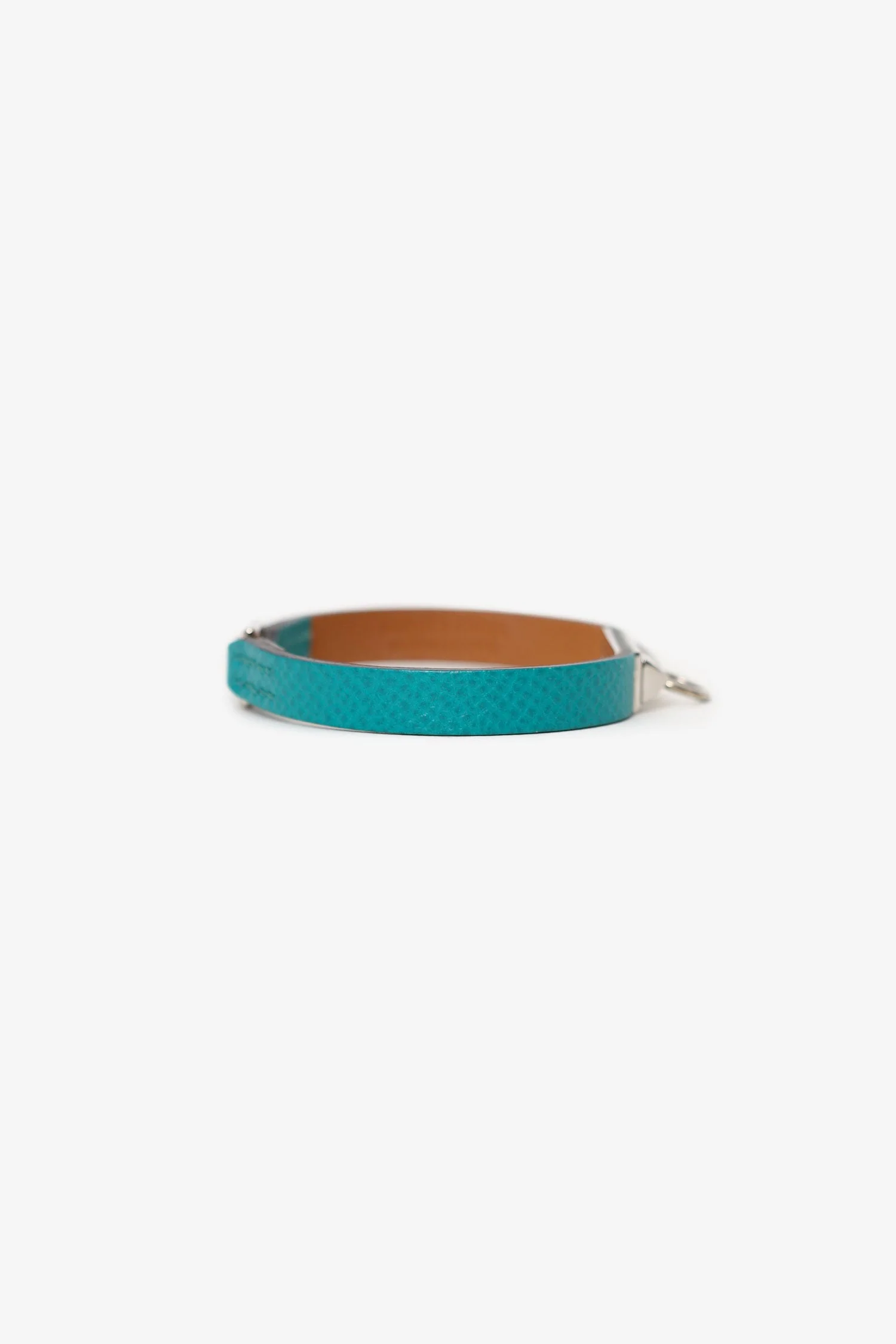 Hermès Blue Leather Rivale Mini Bracelet - Image 4