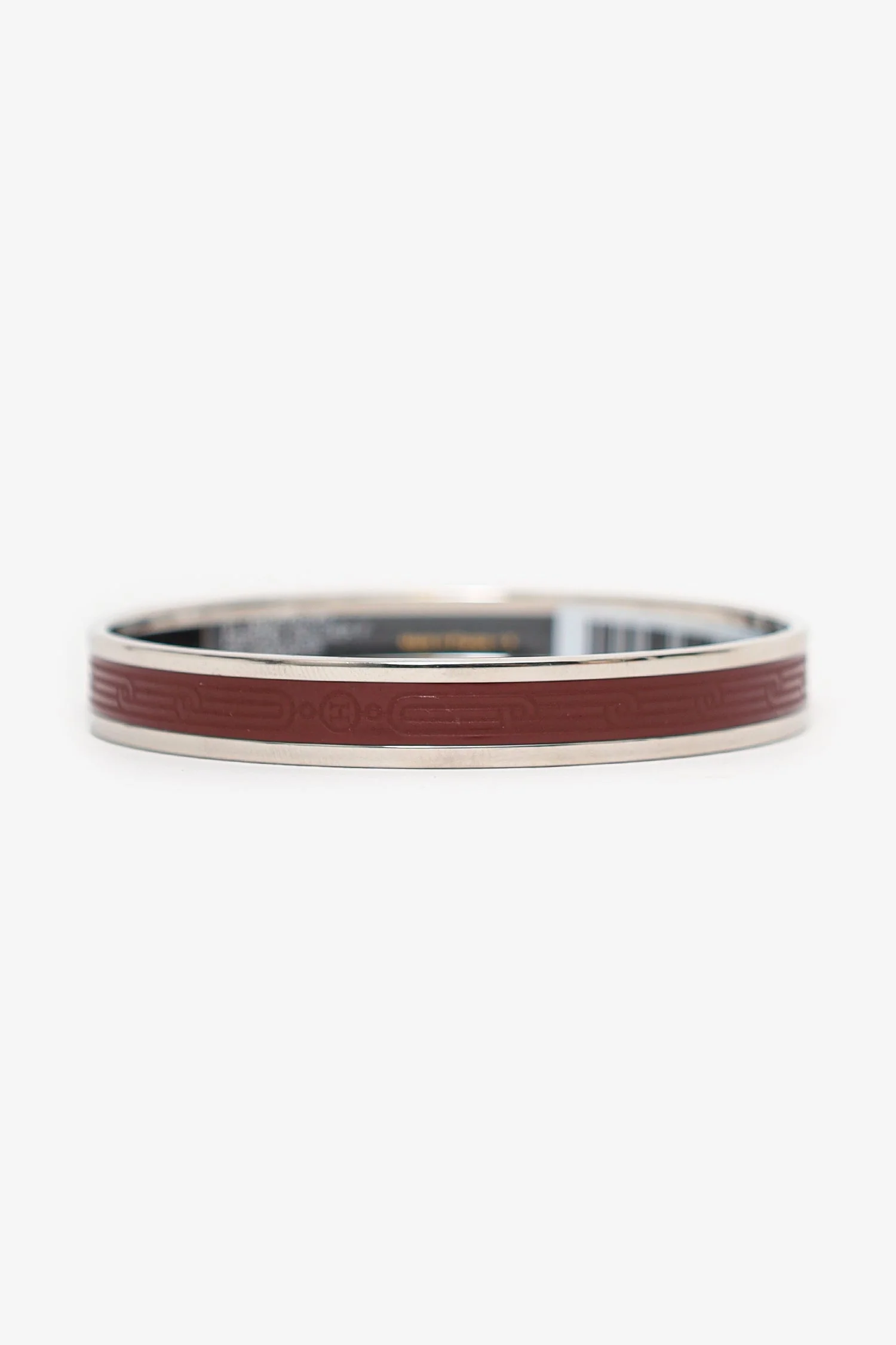 Hermes Bordeaux Colour Sellier Bangle - Image 3