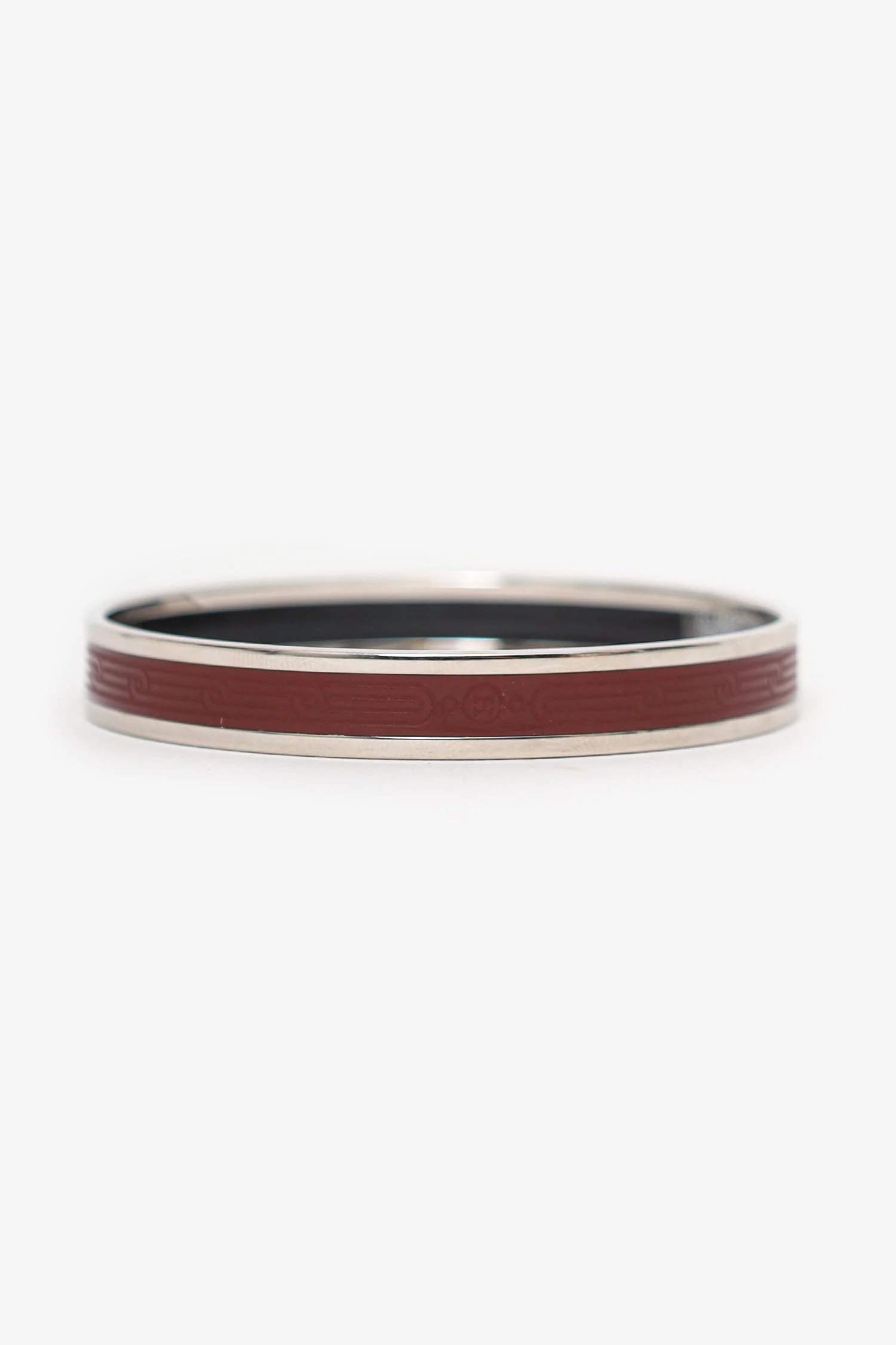 Hermes Bordeaux Colour Sellier Bangle - Image 4