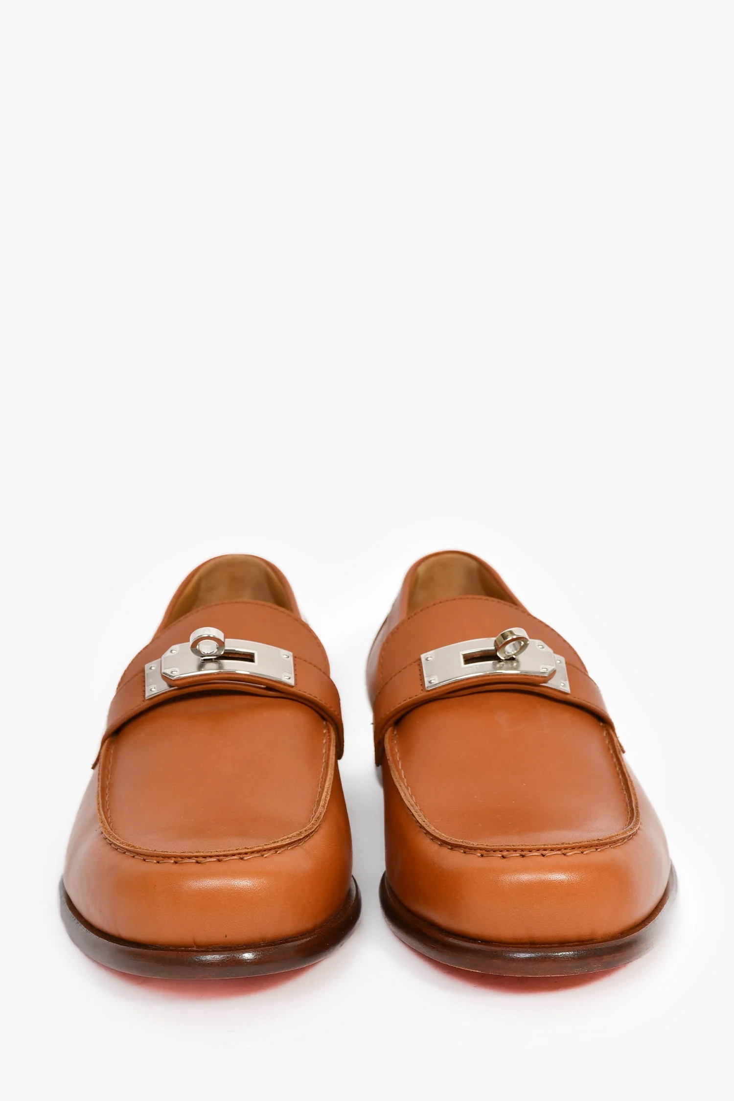 Hermès Brown Calfskin 'Destin' Loafer Size 41 - Image 3