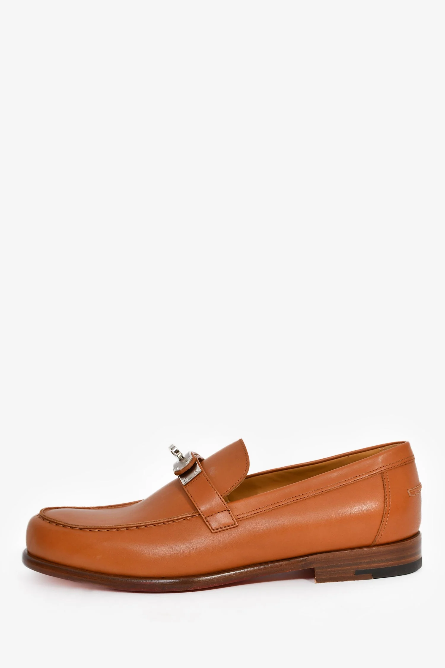 Hermès Brown Calfskin 'Destin' Loafer Size 41 - Image 4
