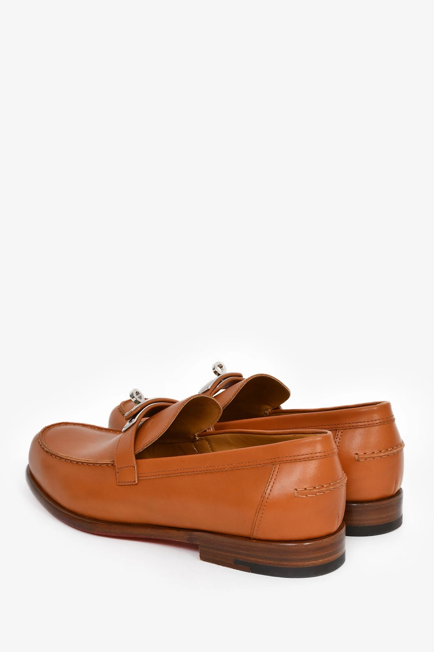 Hermès Brown Calfskin 'Destin' Loafer Size 41 - Image 5