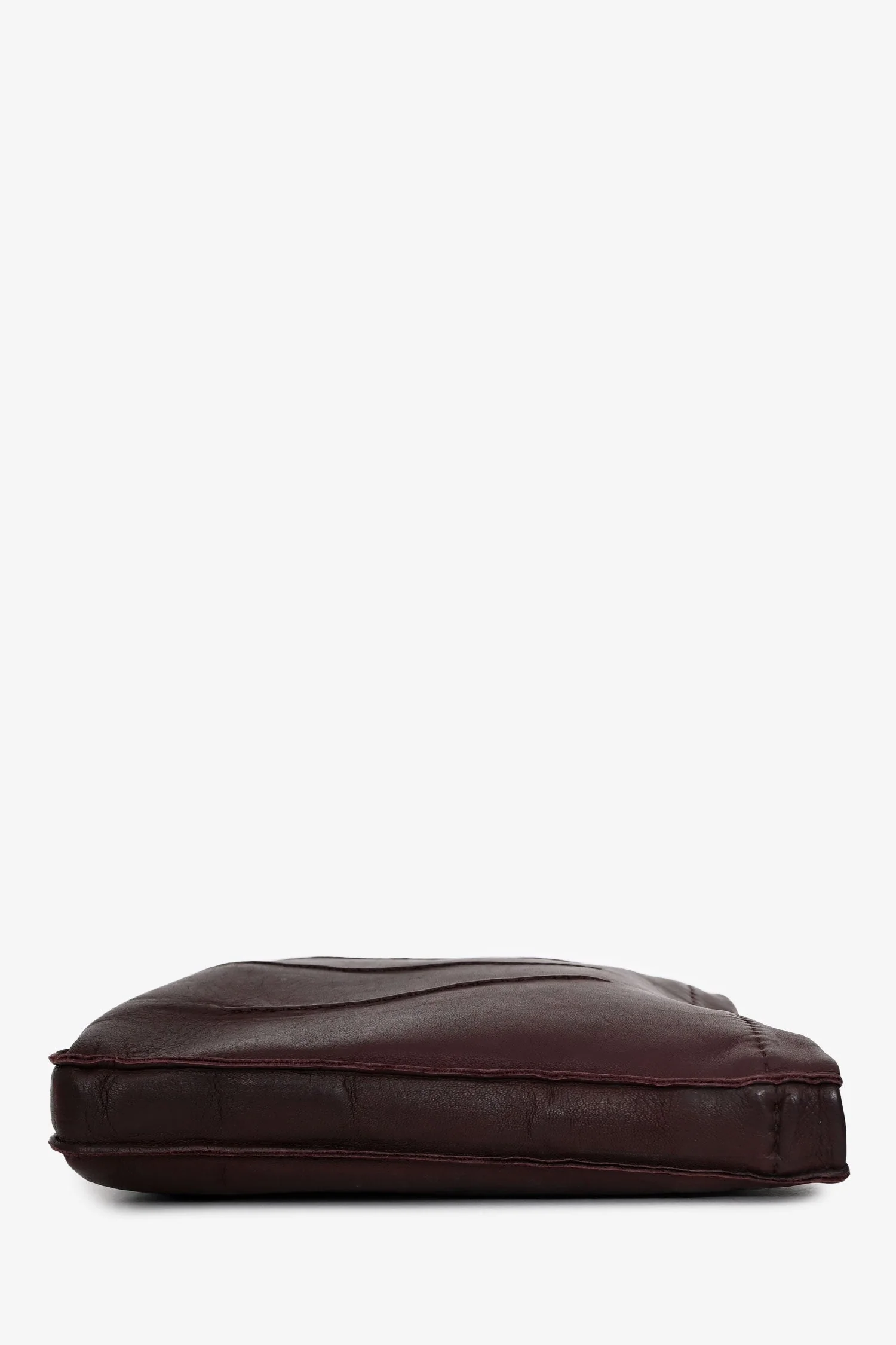 Hermès Burgundy Leather Toudou Shoulder Bag - Image 3
