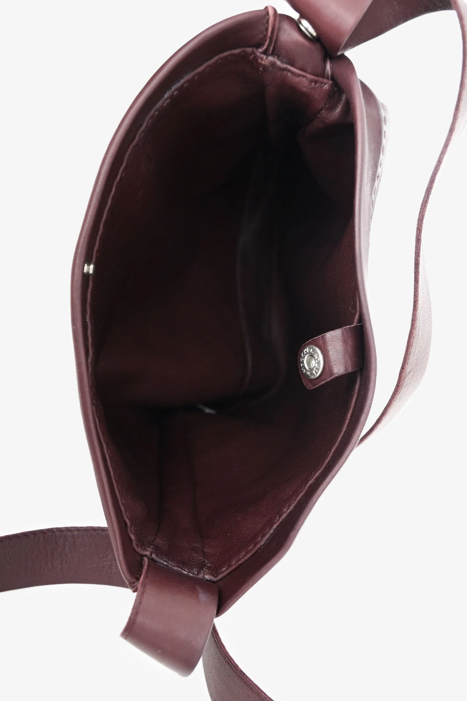 Hermès Burgundy Leather Toudou Shoulder Bag - Image 6