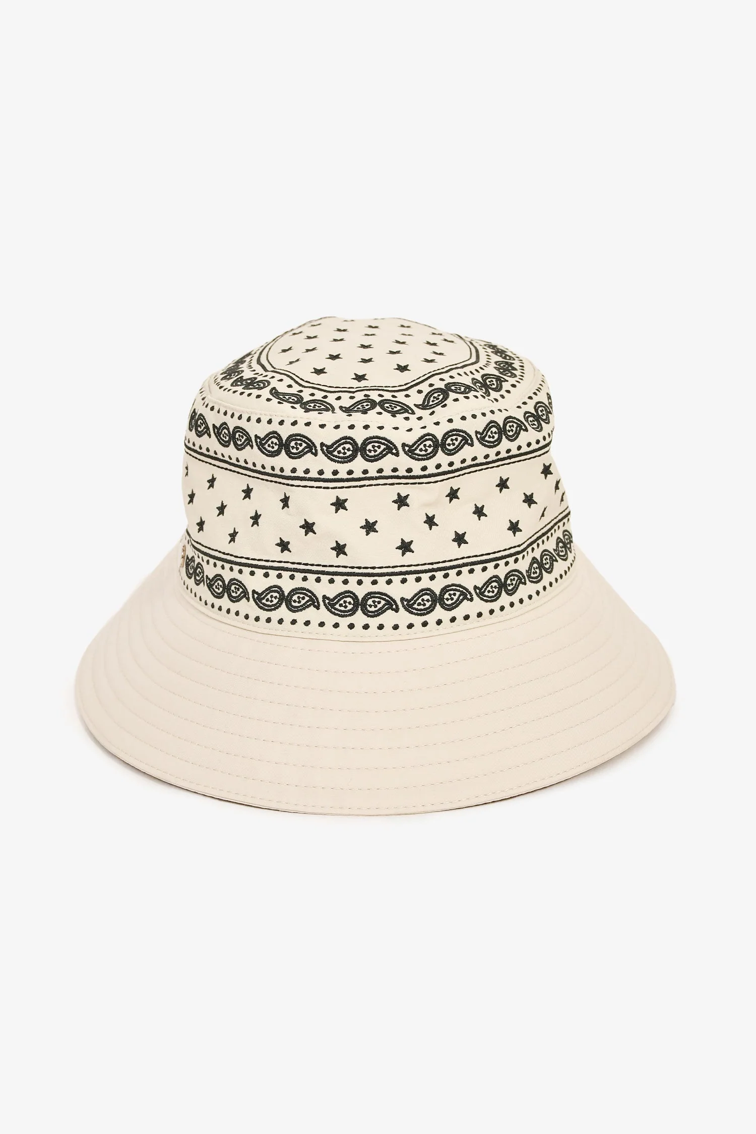 Hermès Cream Paisley Bucket Hat Size 57