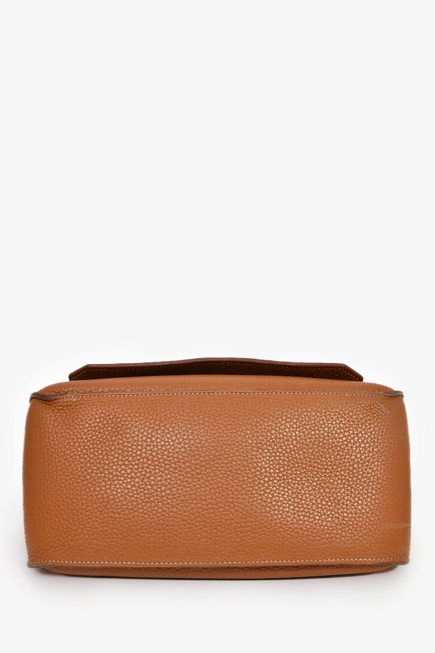 Hermès Gold Clemence Leather Jypsiere 28 Bag - Image 5