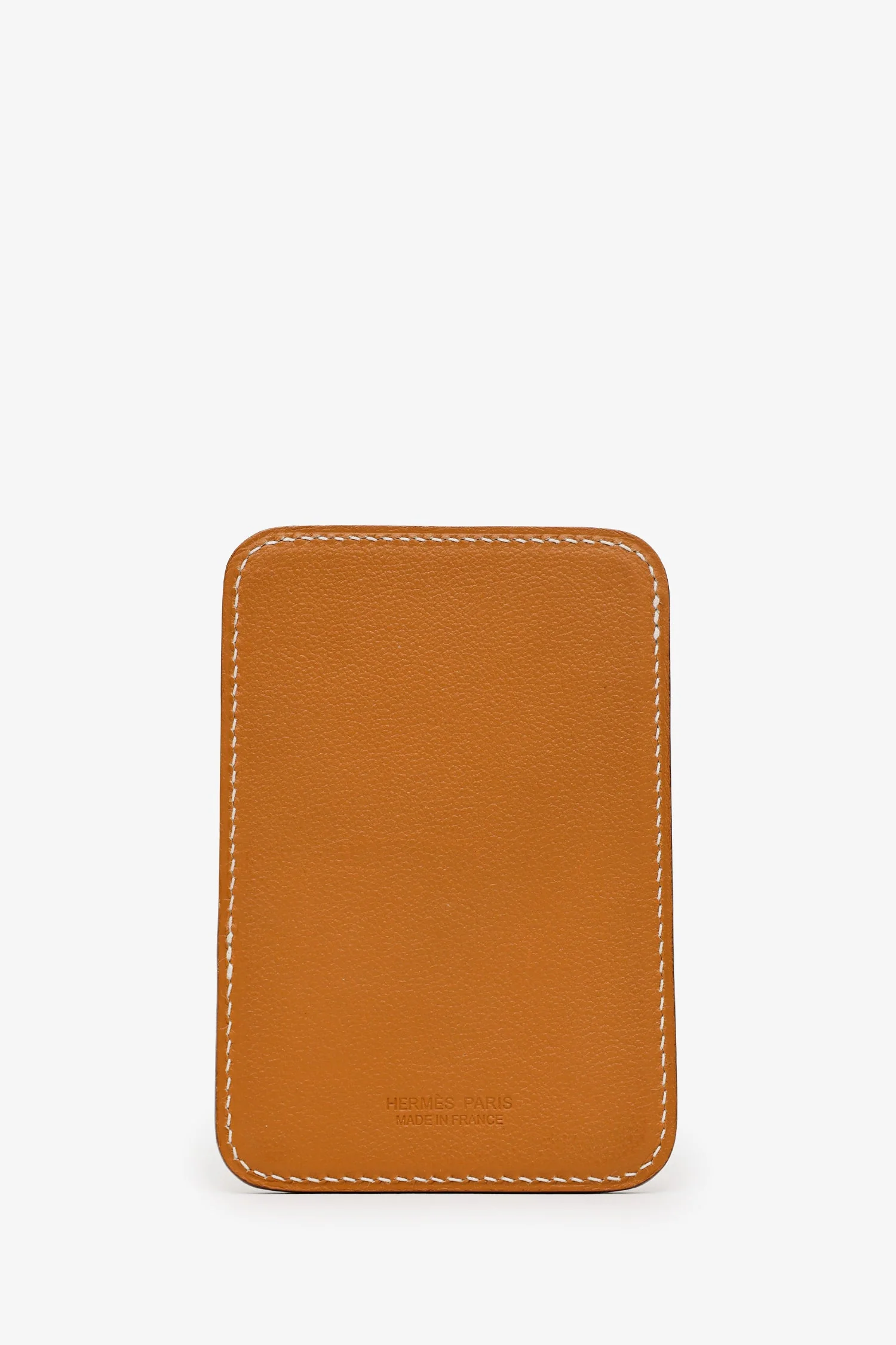Hermès Gold Leather "Horse" MagSafe Card Holder - Image 2