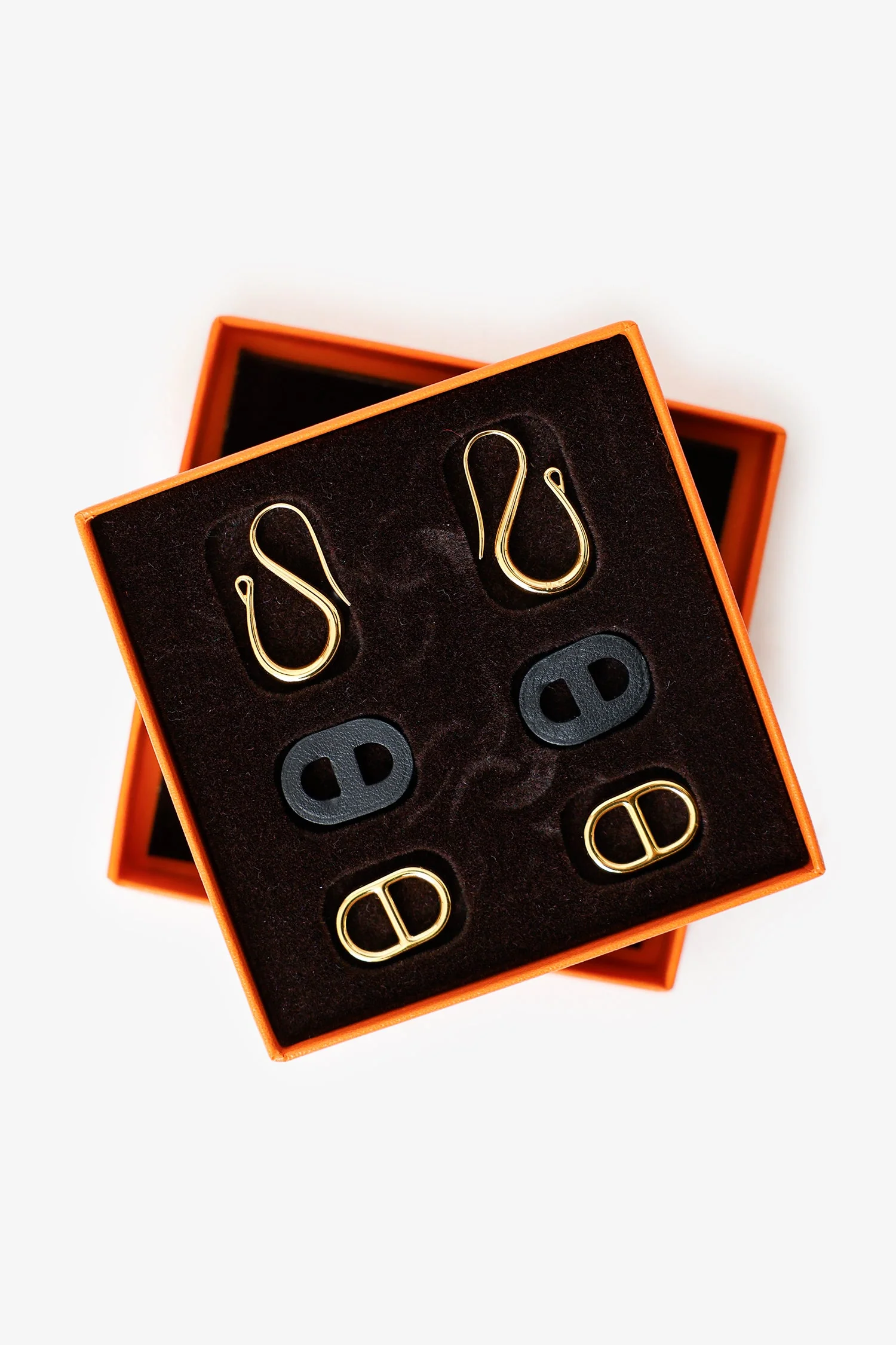 Hermes Gold-tone O'Maillon Drop Earrings - Image 5
