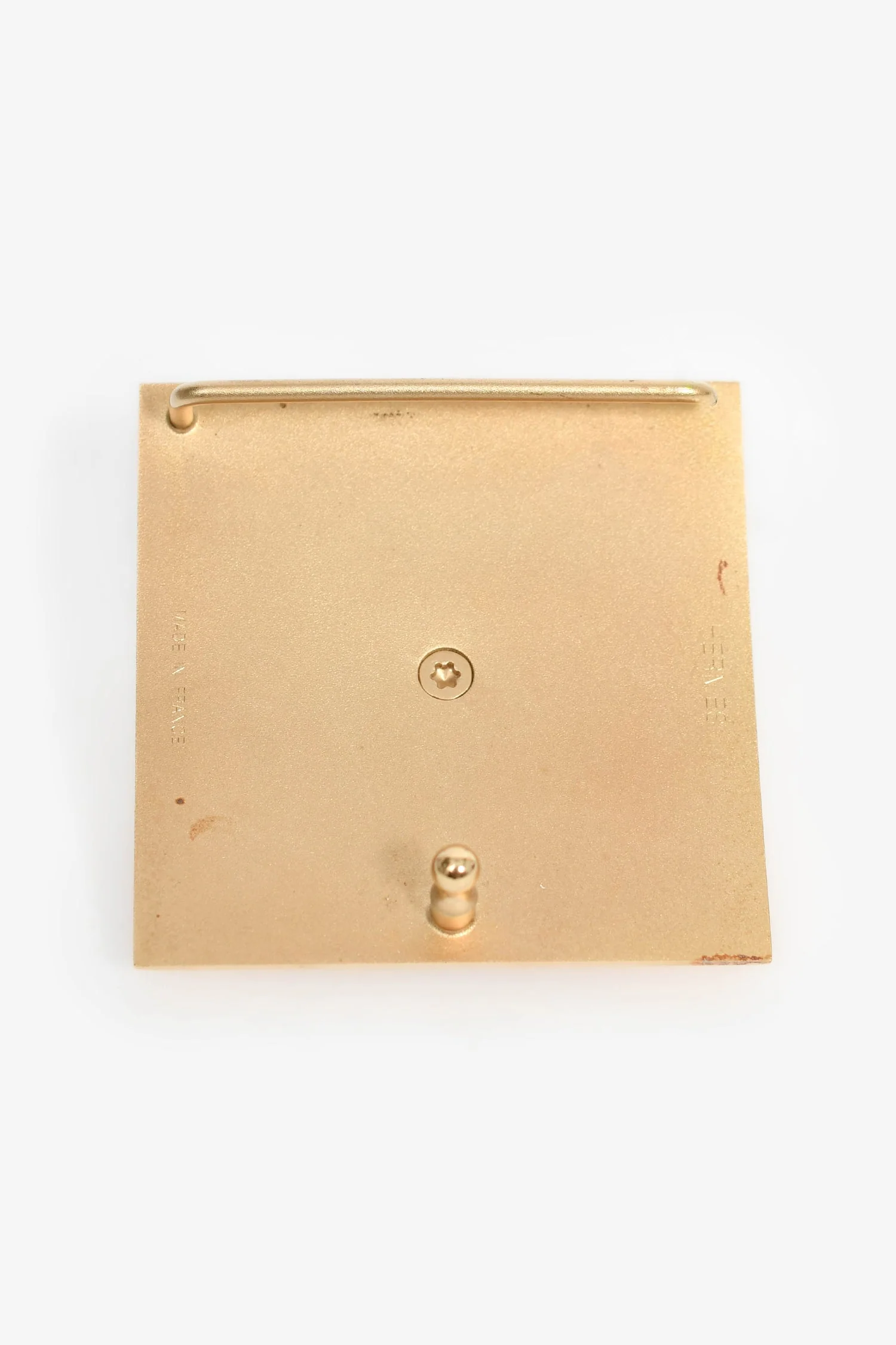 Hermes Gold Tone 'Pyramid' Belt Buckle - Image 2
