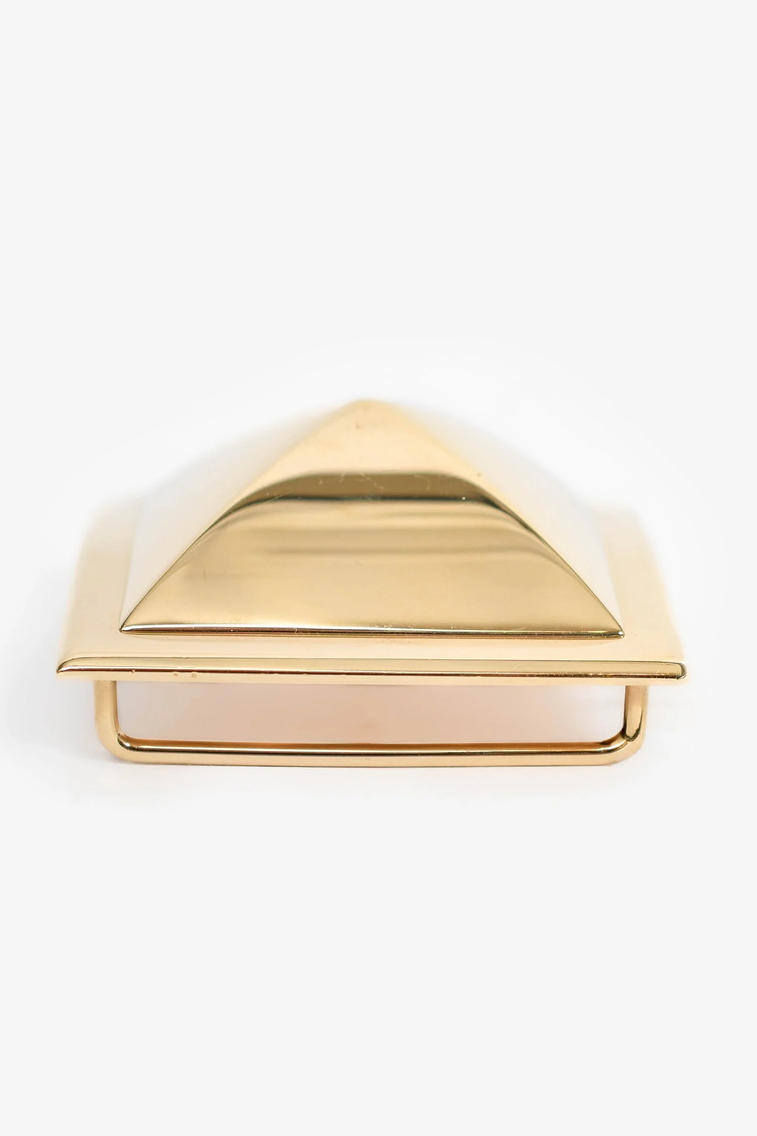 Hermes Gold Tone 'Pyramid' Belt Buckle - Image 3