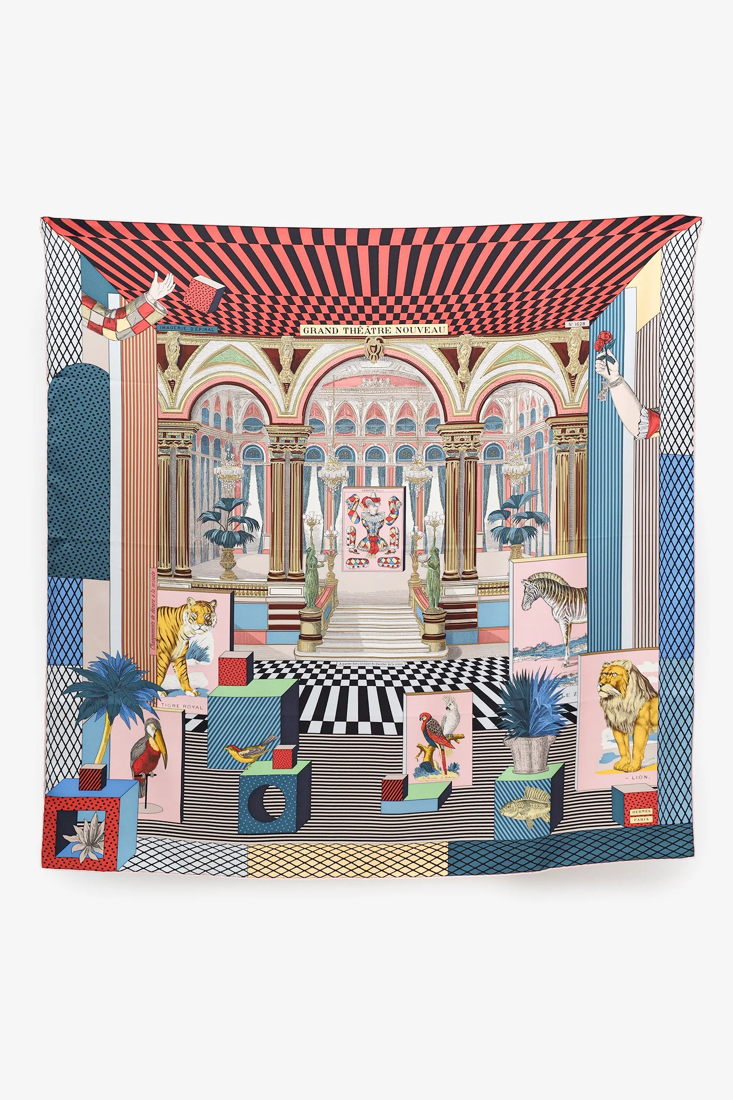 Hermès Grand Théâtre Nouveau Silk Shawl - Image 2