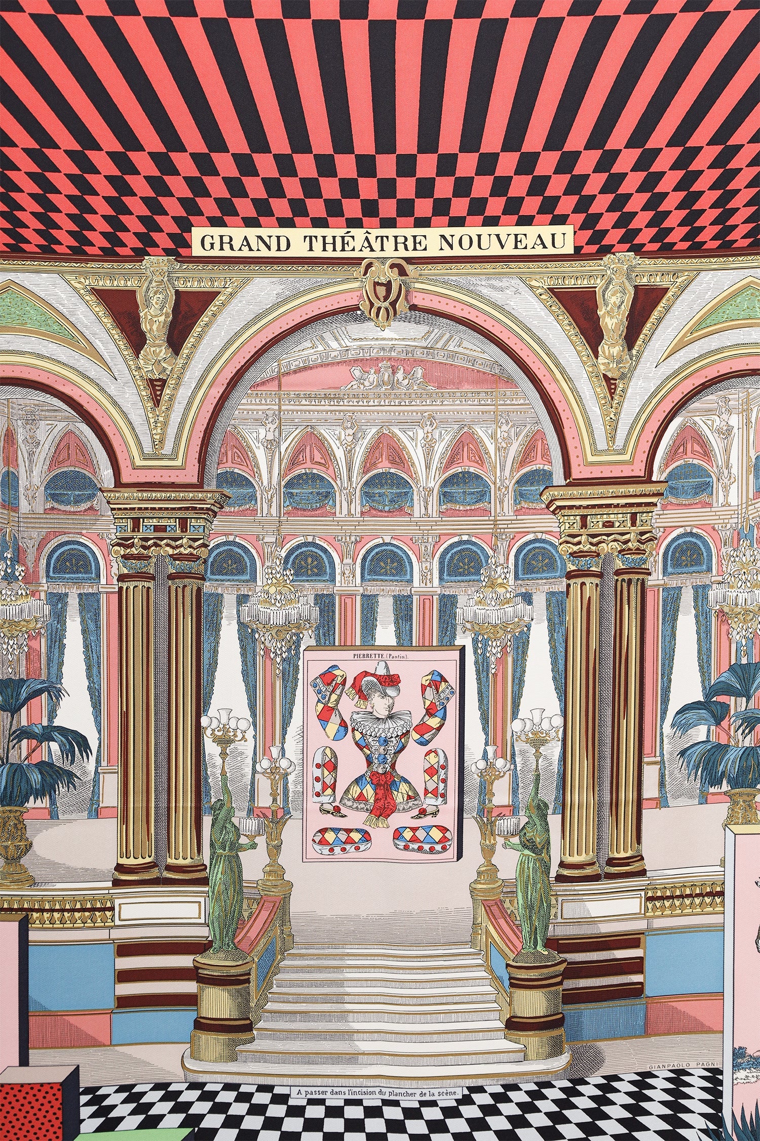 Hermès Grand Théâtre Nouveau Silk Shawl - Image 3
