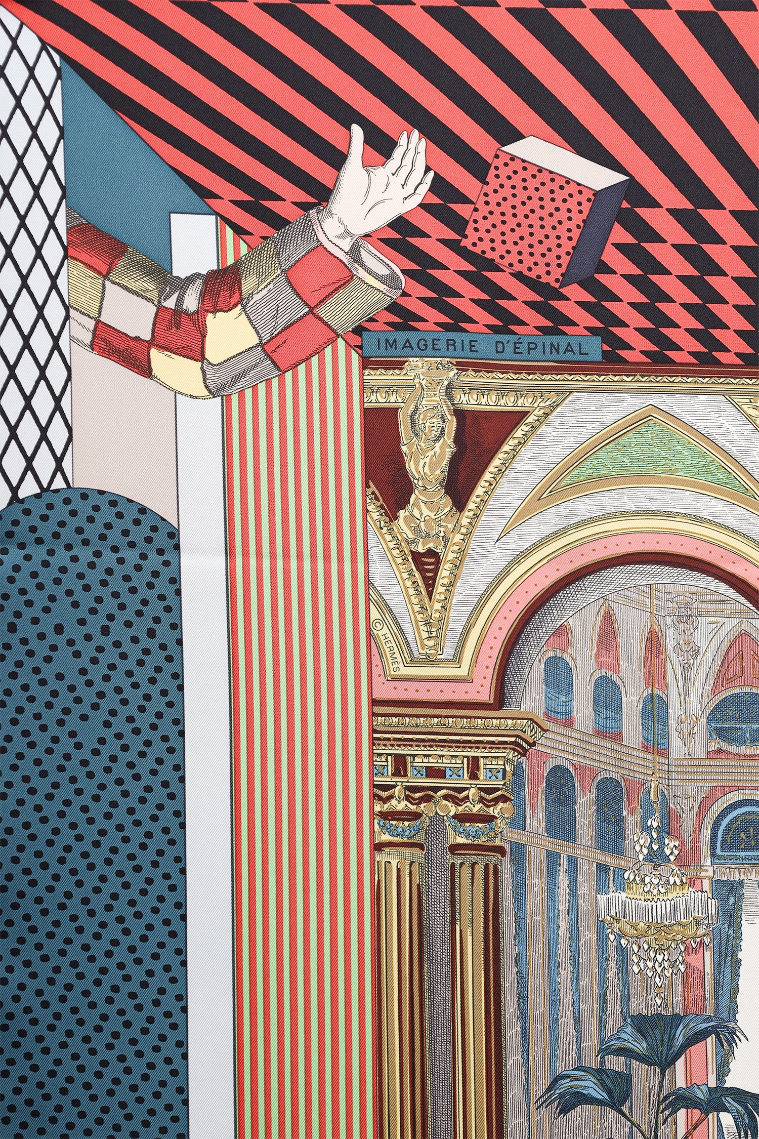 Hermès Grand Théâtre Nouveau Silk Shawl - Image 4