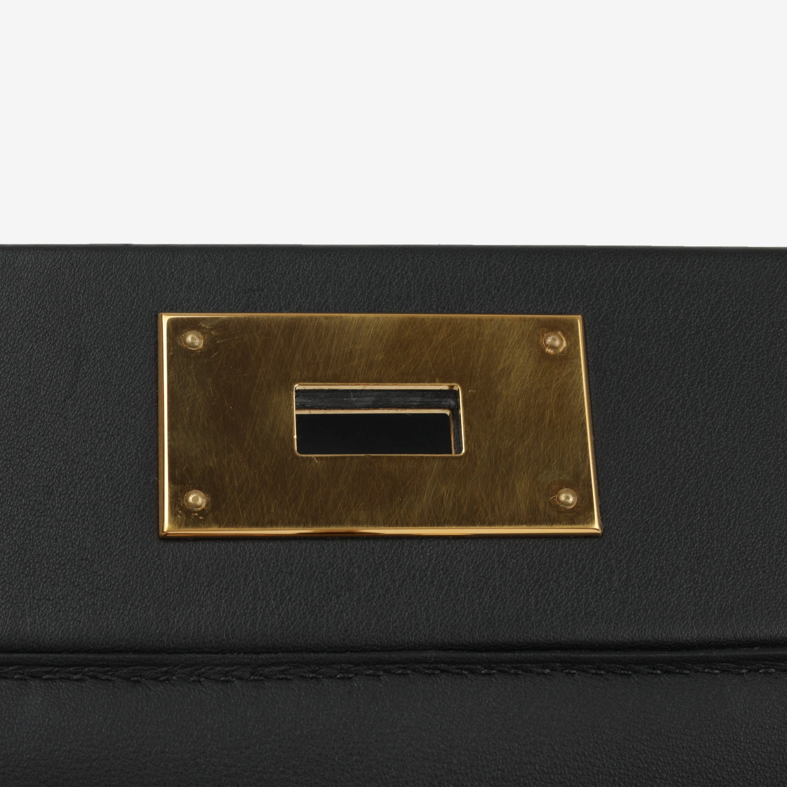 Hermés 24/24 35 - Black Togo / Swift Leather | Gold Hardware - Image 11