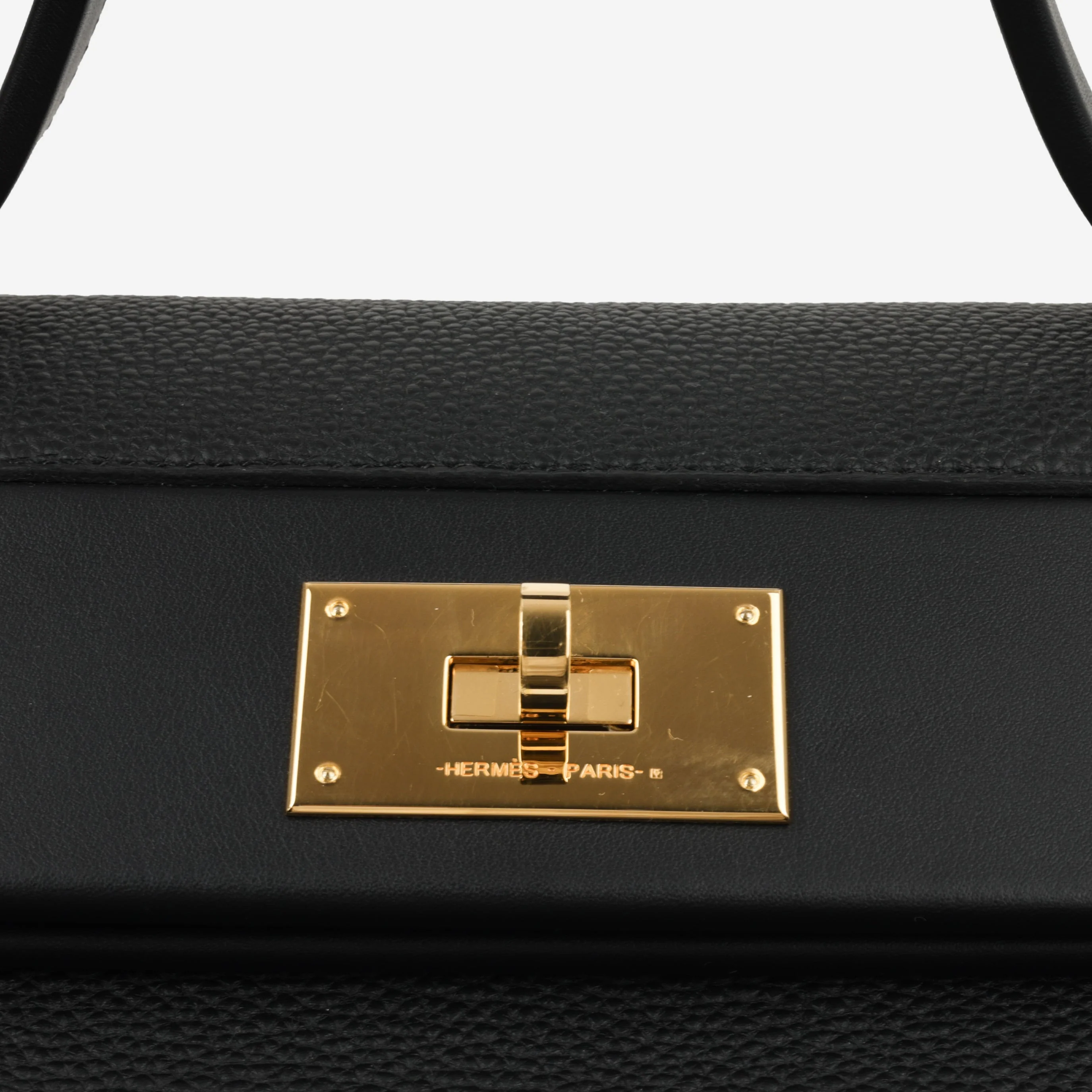 Hermés 24/24 35 - Black Togo / Swift Leather | Gold Hardware - Image 13