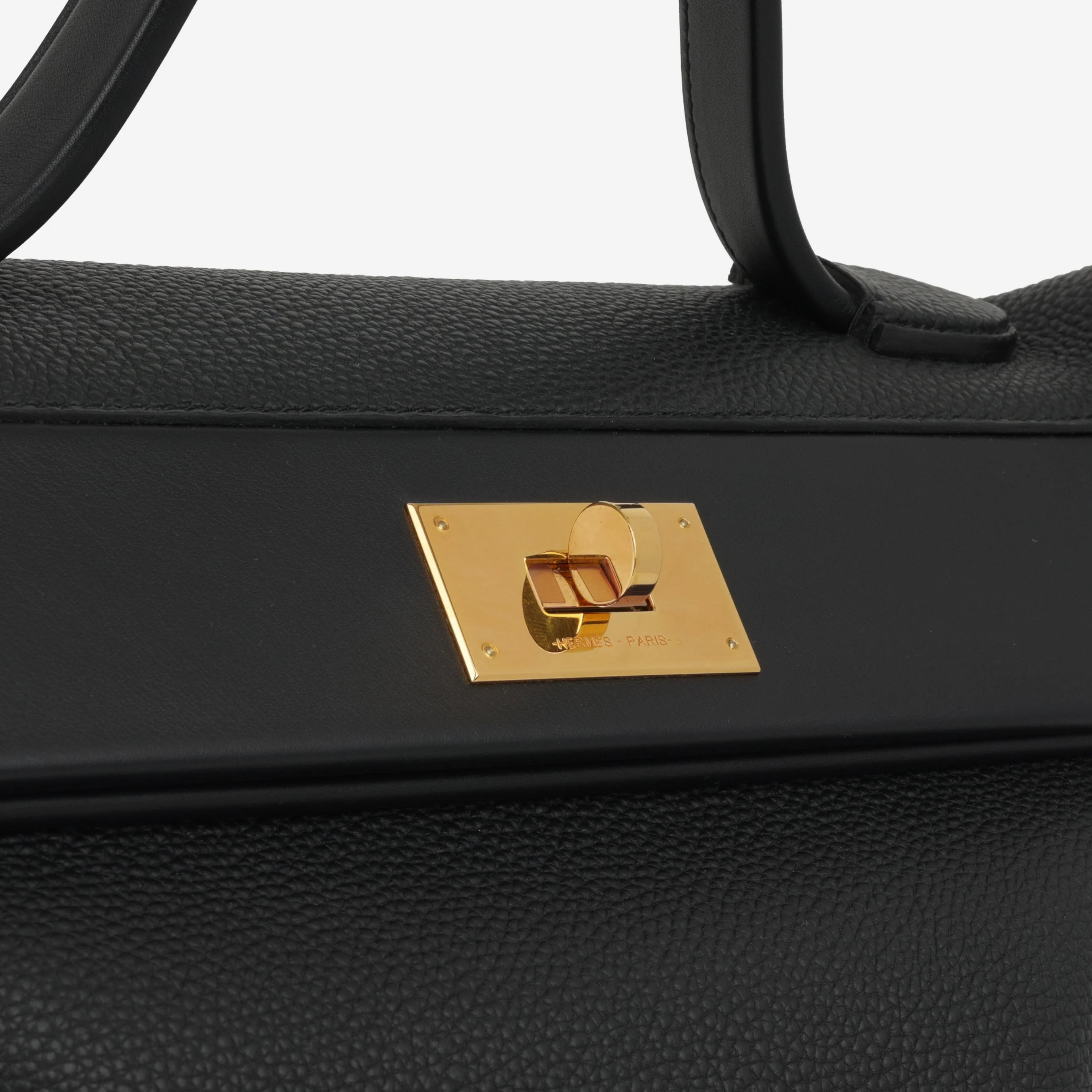 Hermés 24/24 35 - Black Togo / Swift Leather | Gold Hardware - Image 14
