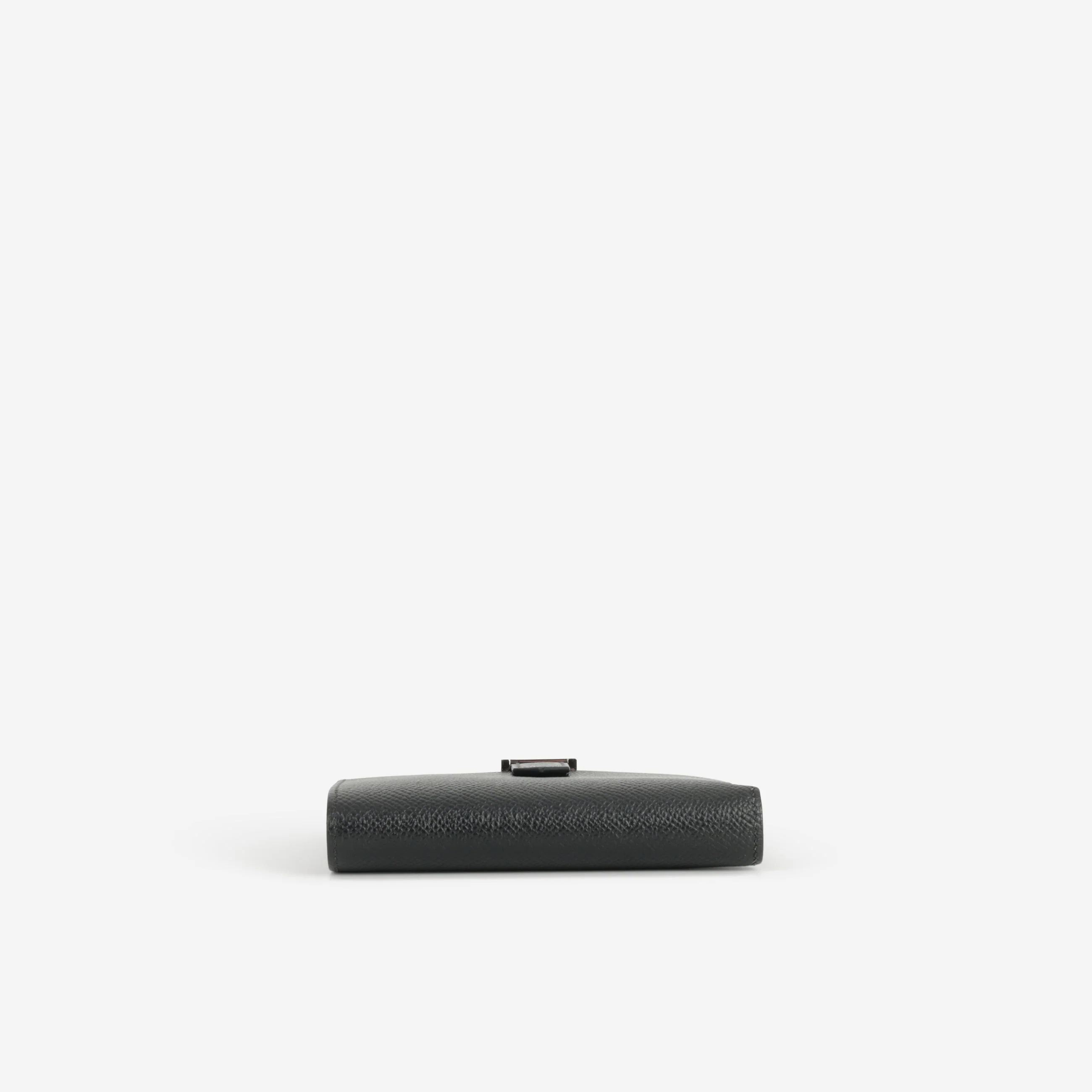 Hermès Bearn Compact Wallet - Black Epsom | Palladium Hardware - Image 4