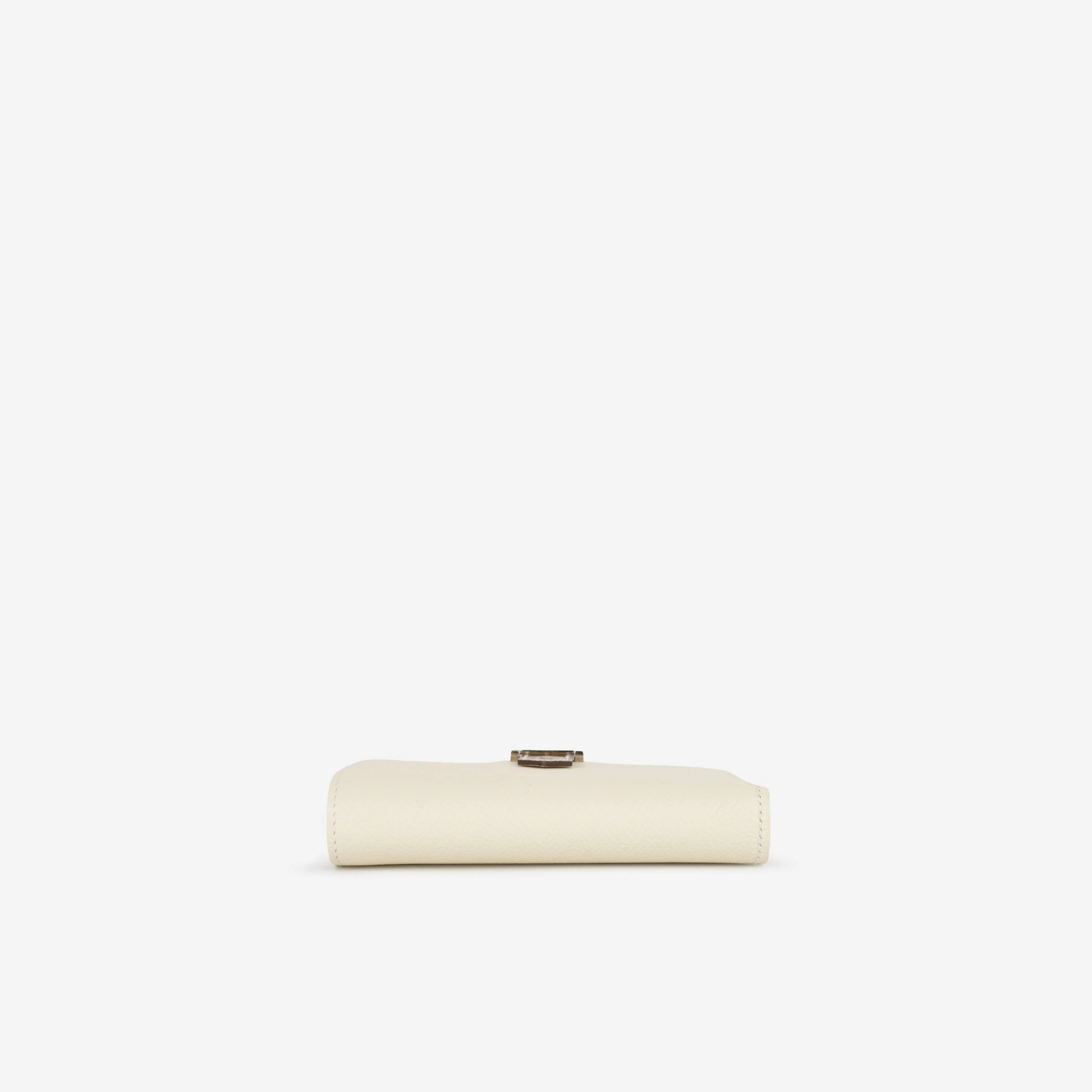 Hermès Bearn Compact Wallet - Nata Epsom / Beige Sable Alligator | Palladium Hardware - Image 4