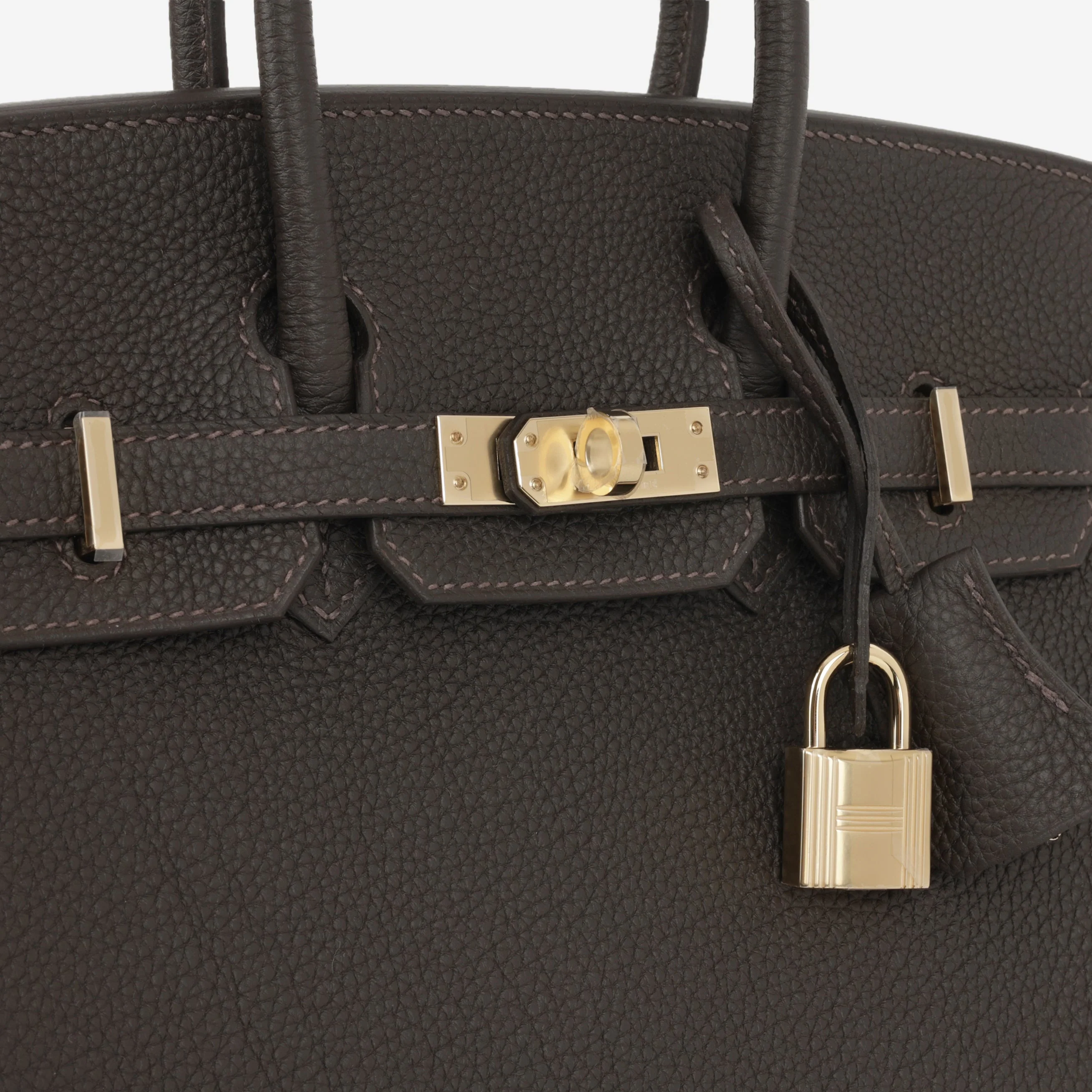 Hermès Birkin 25 - Bai Brun Togo | Permabrass Hardware - Image 8