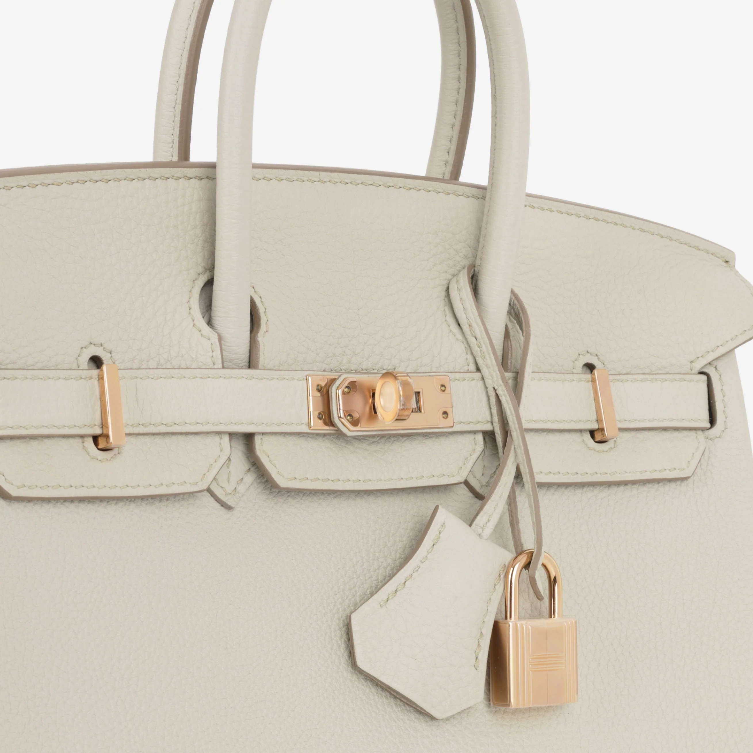 Hermès Birkin 25 - Beton Togo | Rose Gold Hardware - Image 8