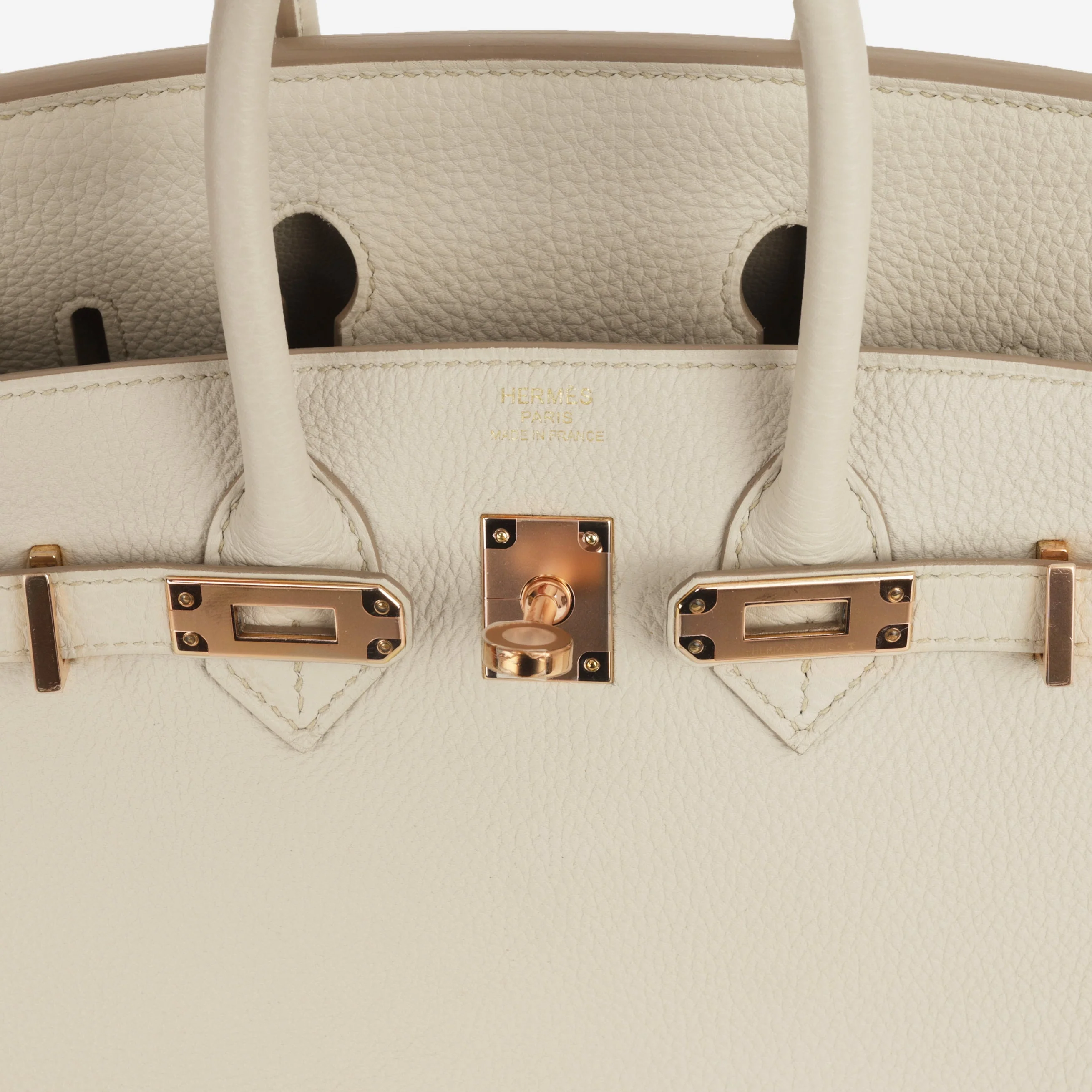 Hermès Birkin 25 - Beton Togo | Rose Gold Hardware - Image 9