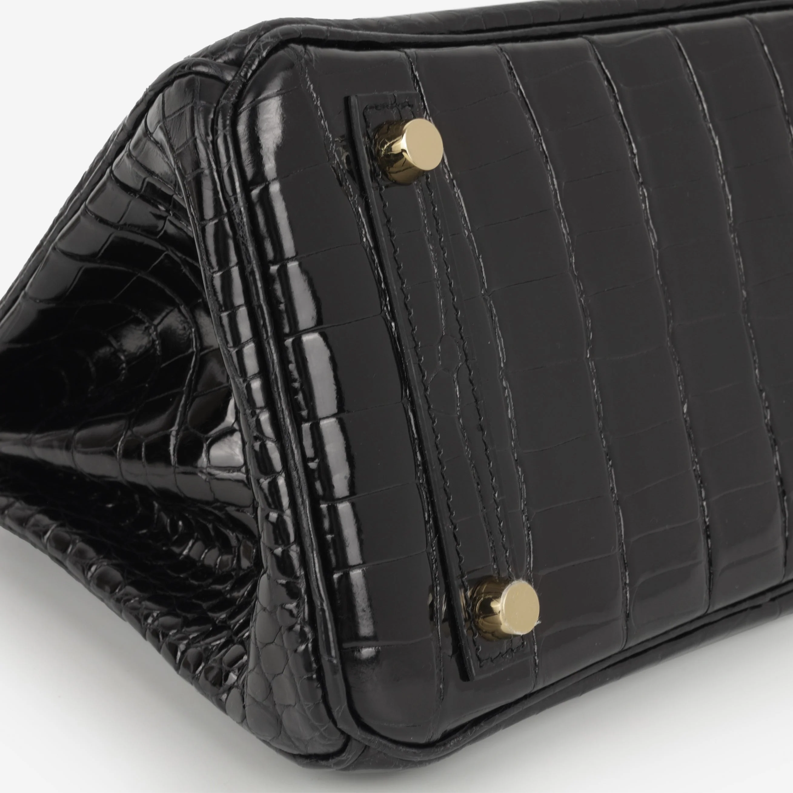 Hermès Birkin 25 - Black Crocodile Porosus | Gold Hardware - Image 5