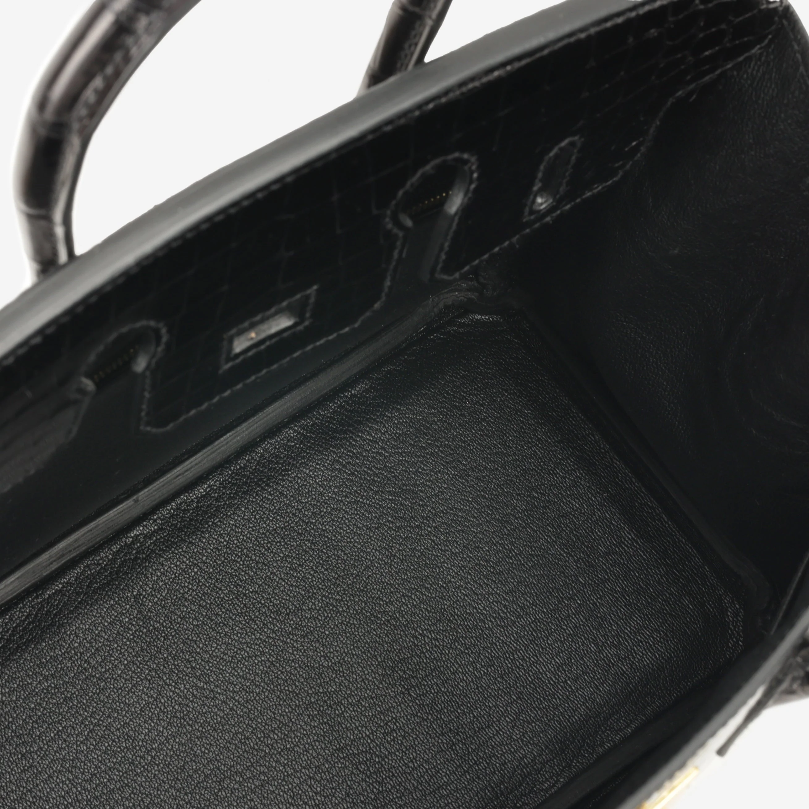 Hermès Birkin 25 - Black Crocodile Porosus | Gold Hardware - Image 7