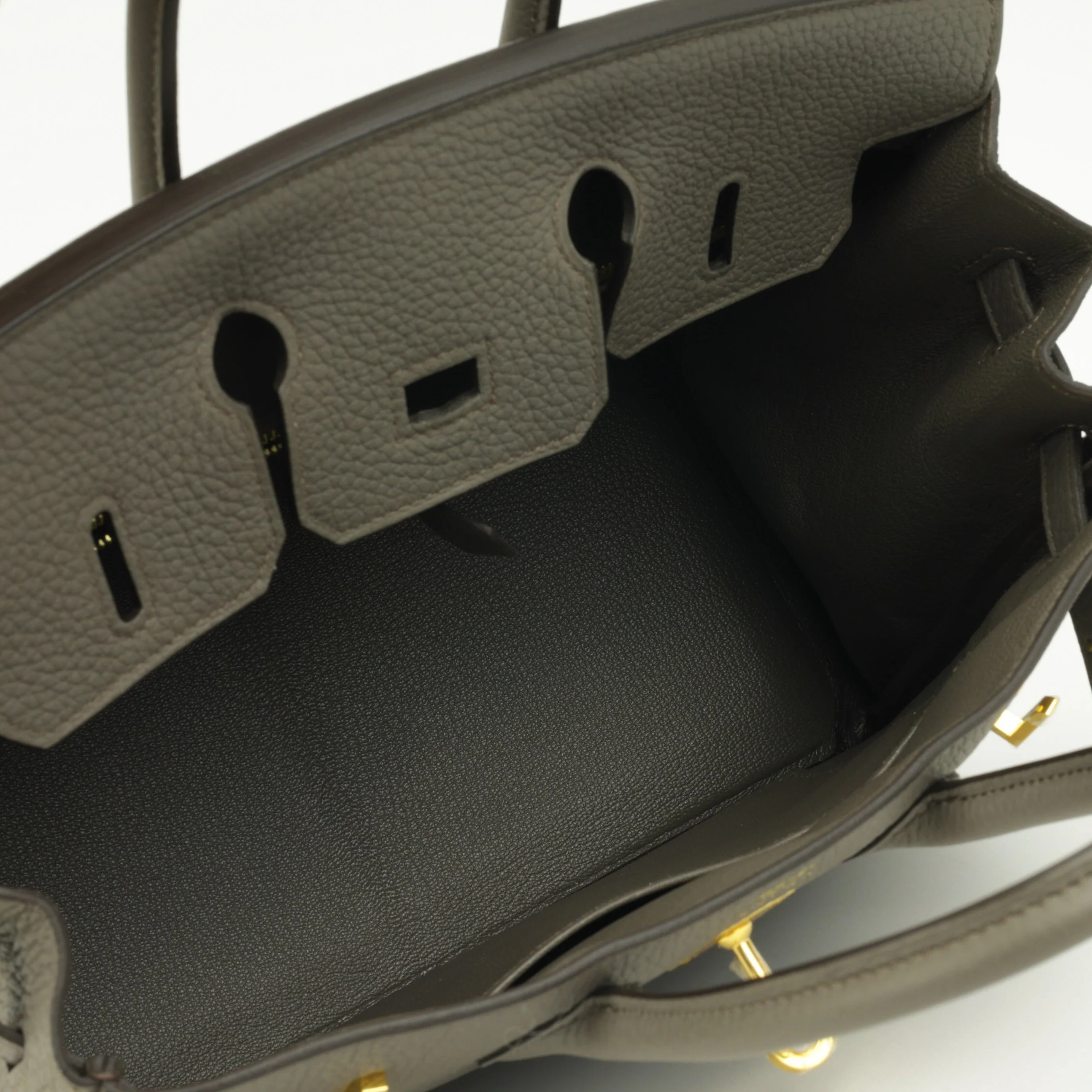 Hermès Birkin 25 - Gris Etain Togo | Gold Hardware - Image 11
