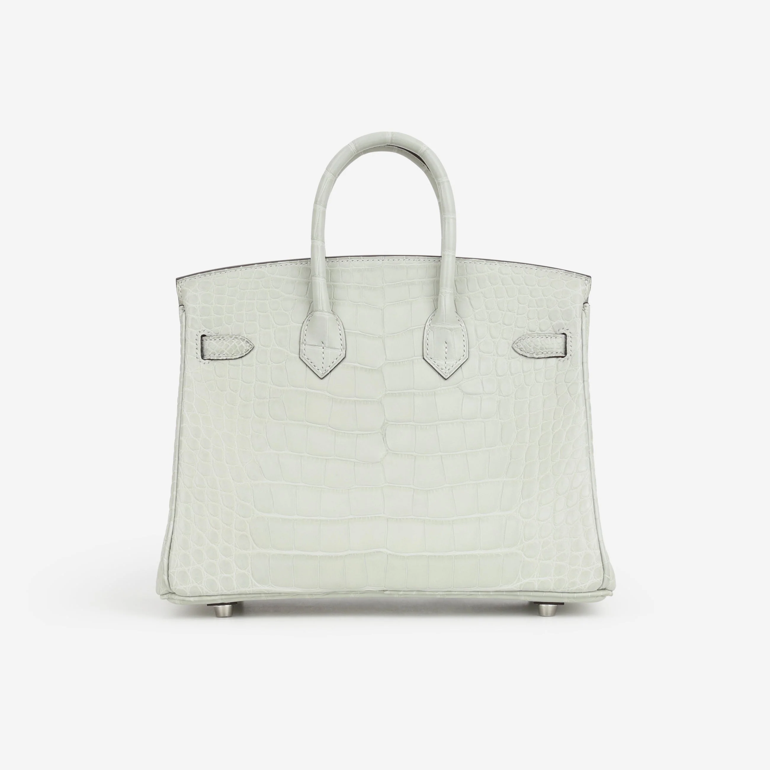 Hermès Birkin 25 - Gris Neve Matte Alligator | Palladium Hardware - Image 3