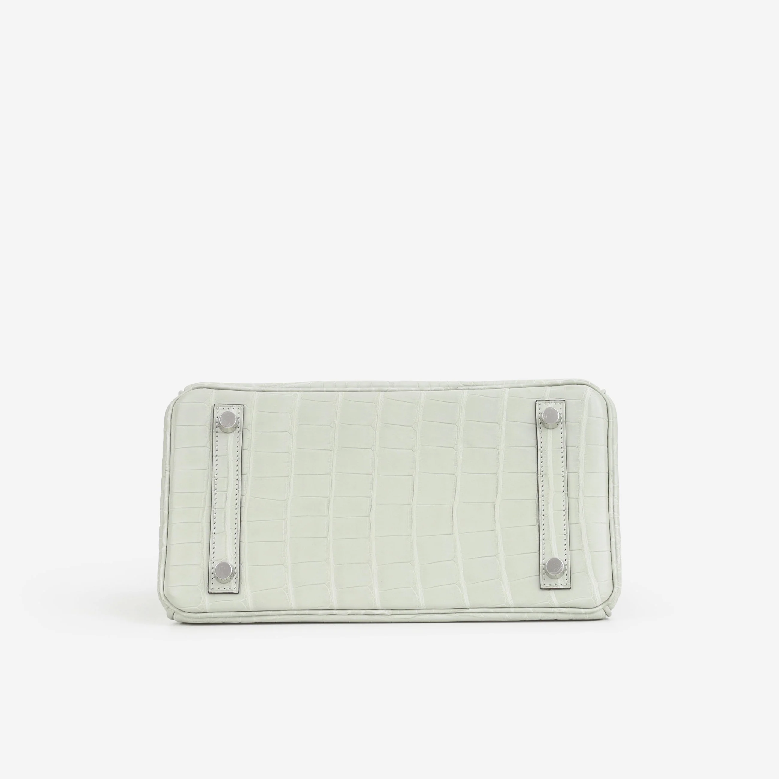 Hermès Birkin 25 - Gris Neve Matte Alligator | Palladium Hardware - Image 4