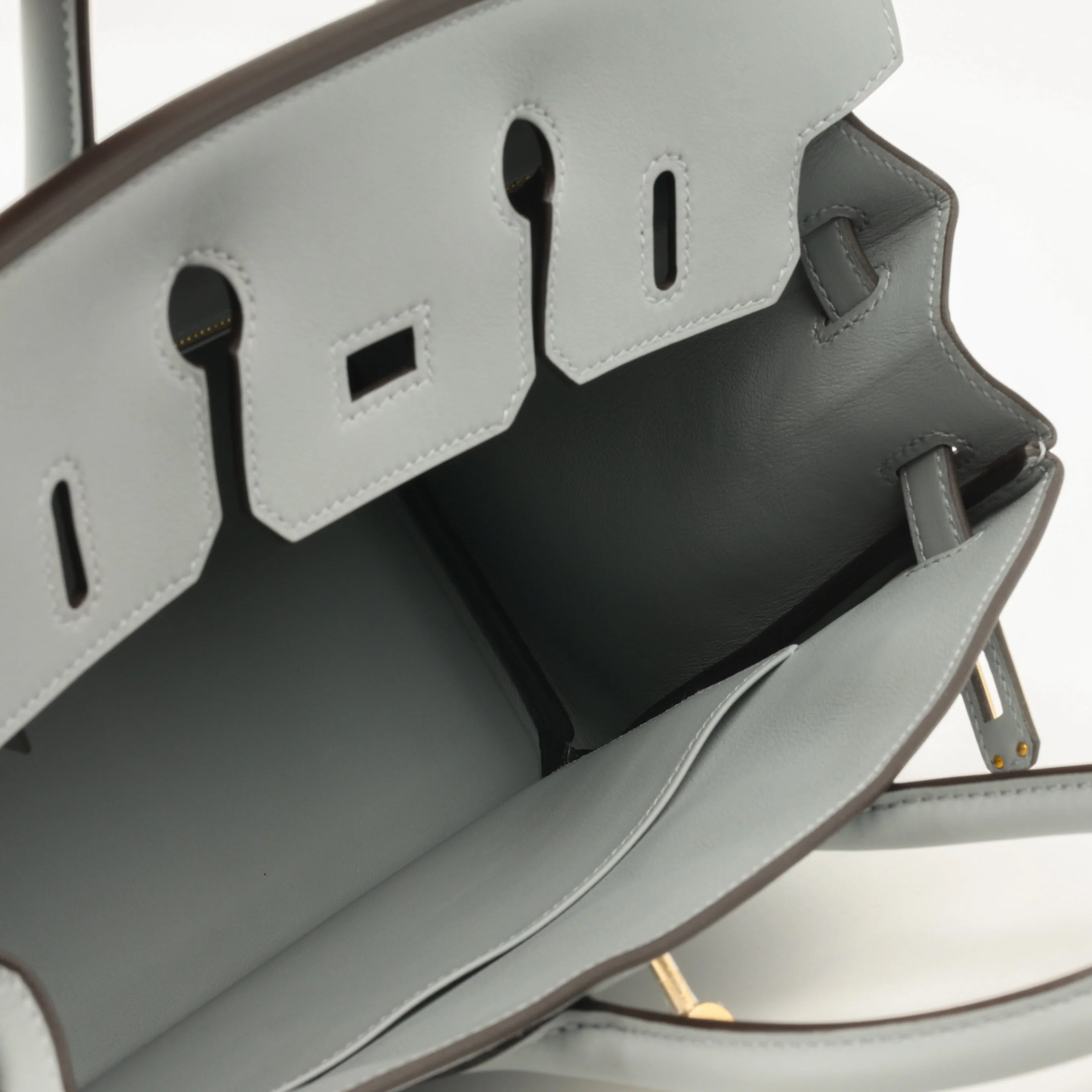 Hermès Birkin 25 - Gris Pantin Swift | Permabrass Hardware - Image 7