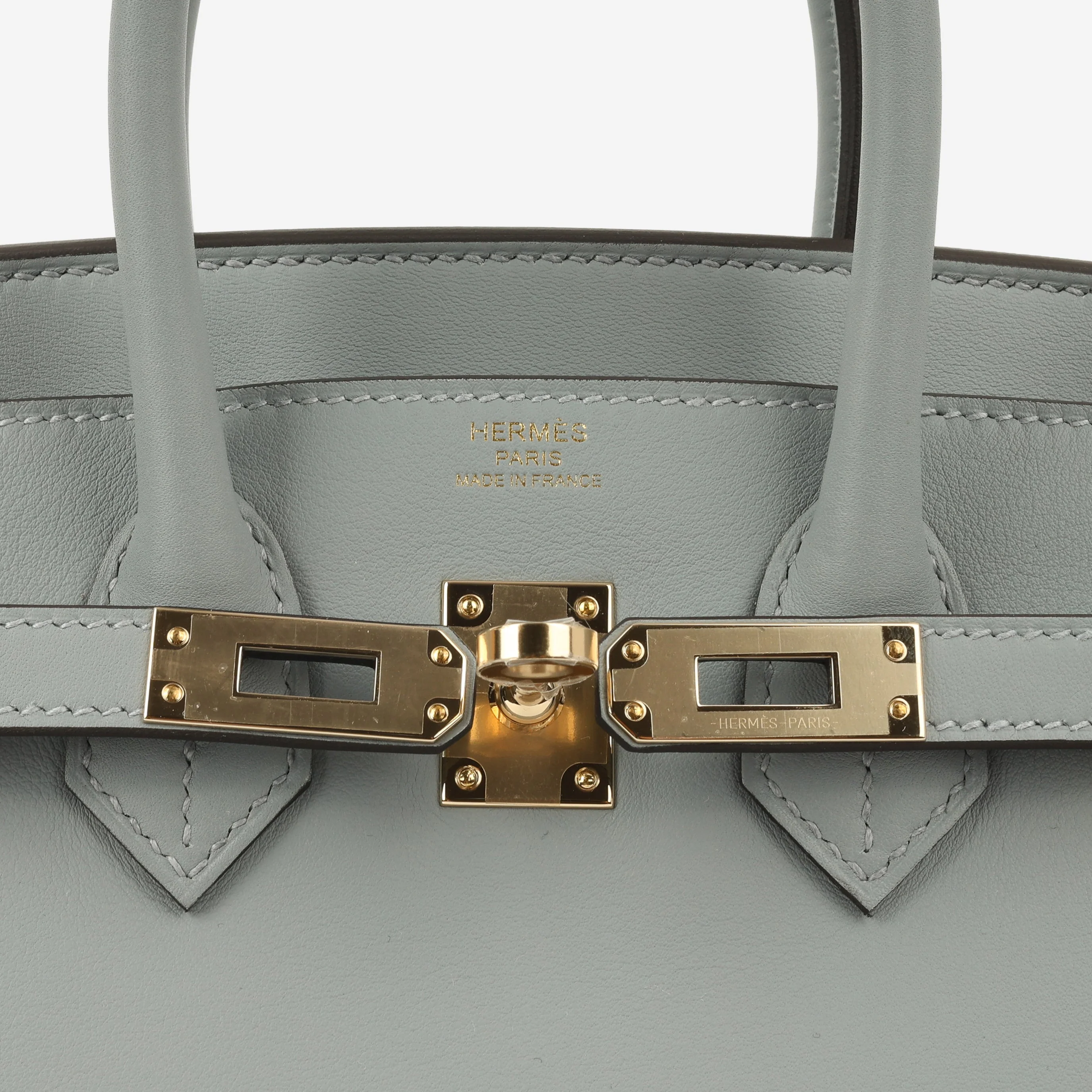 Hermès Birkin 25 - Gris Pantin Swift | Permabrass Hardware - Image 9
