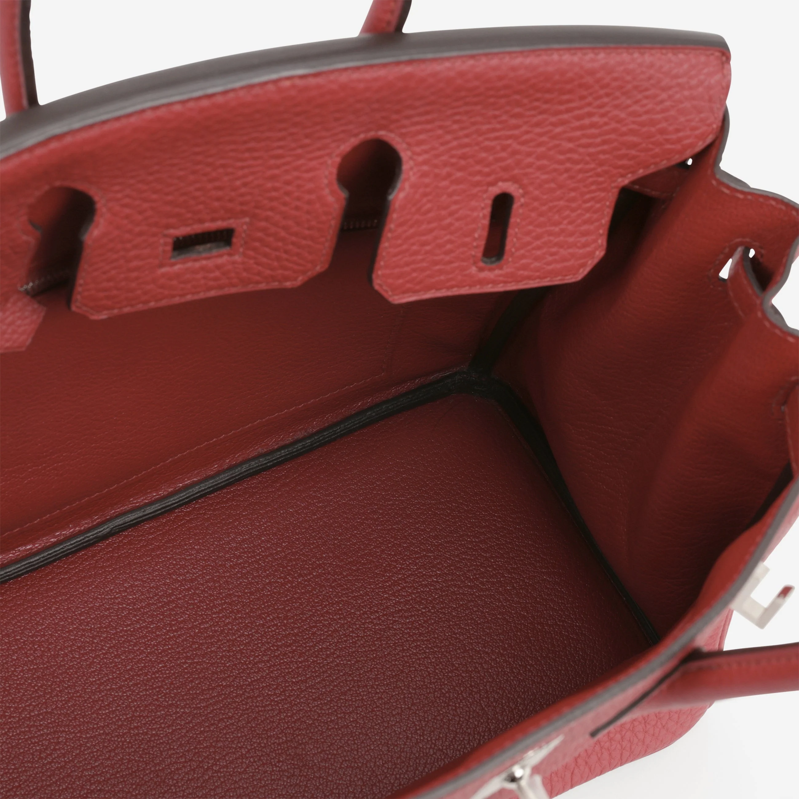 Hermès Birkin 25 - Rouge Grenat Togo | Palladium Hardware - Image 8