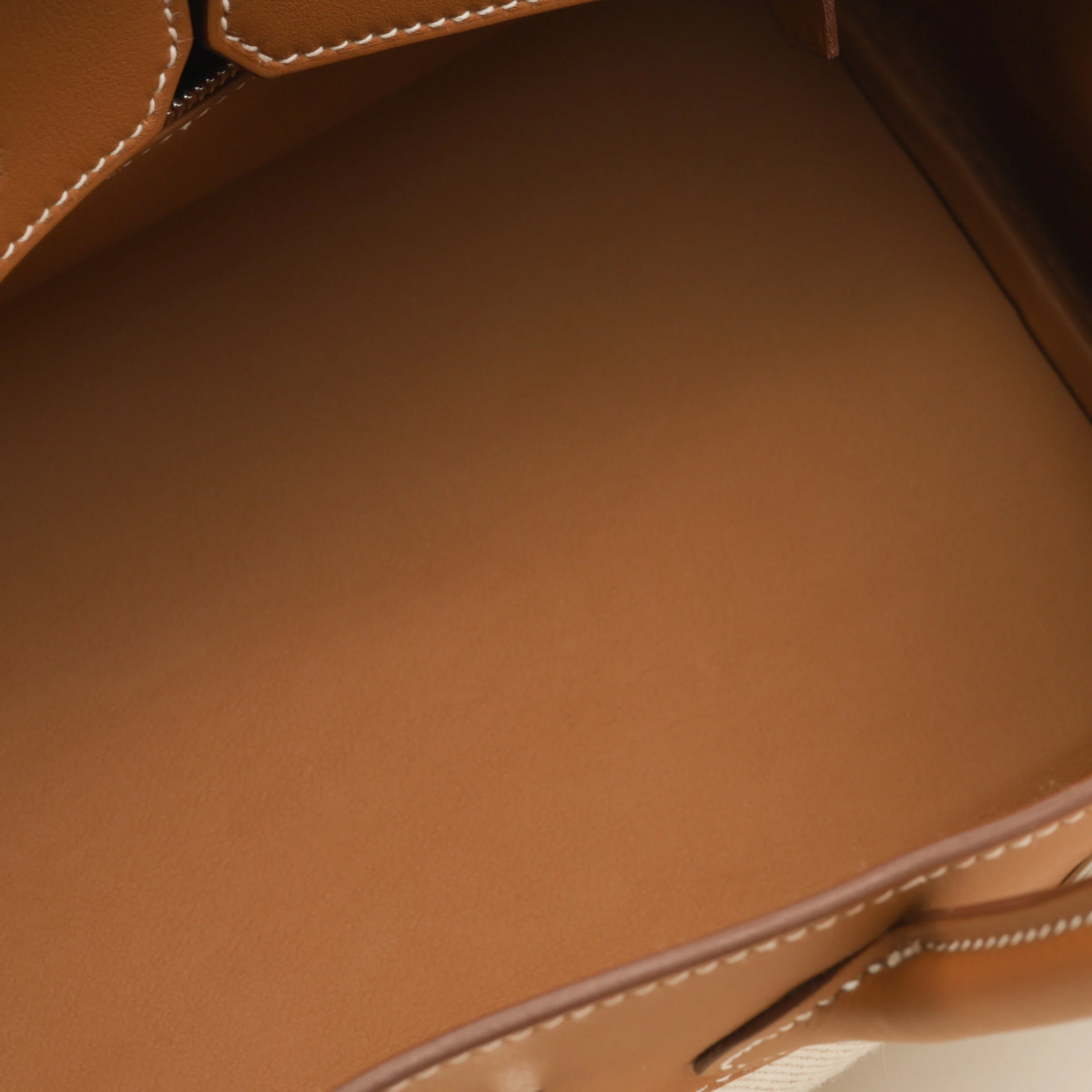 Hermès Birkin 25 Toile - Gold Swift/Ecru Canvas | Palladium Hardware - Image 11