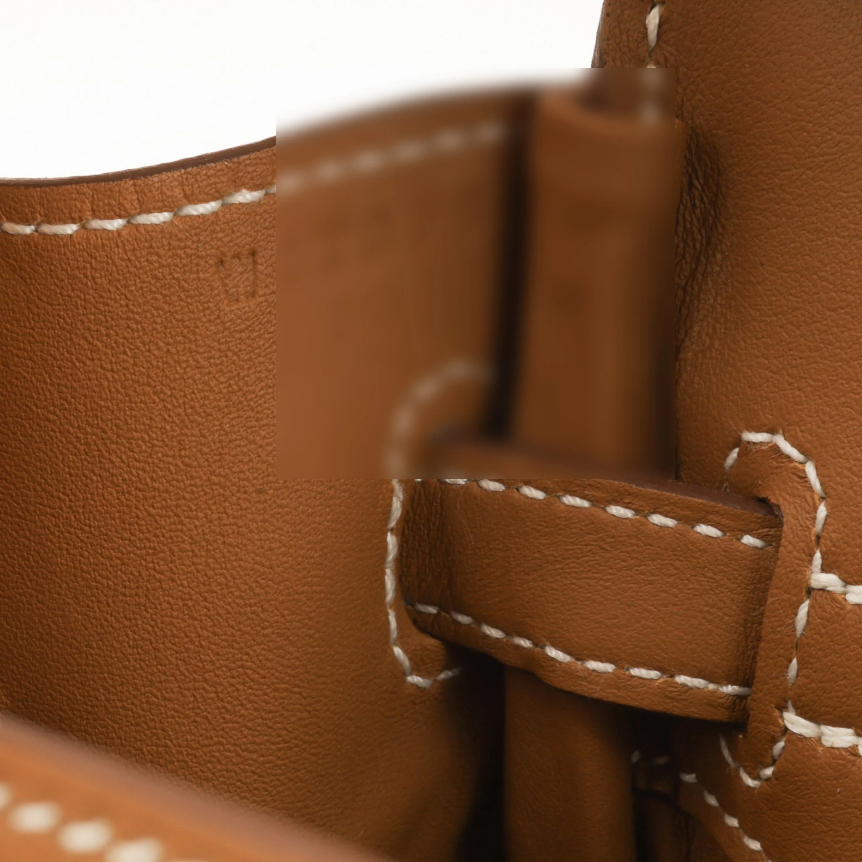 Hermès Birkin 25 Toile - Gold Swift/Ecru Canvas | Palladium Hardware - Image 12