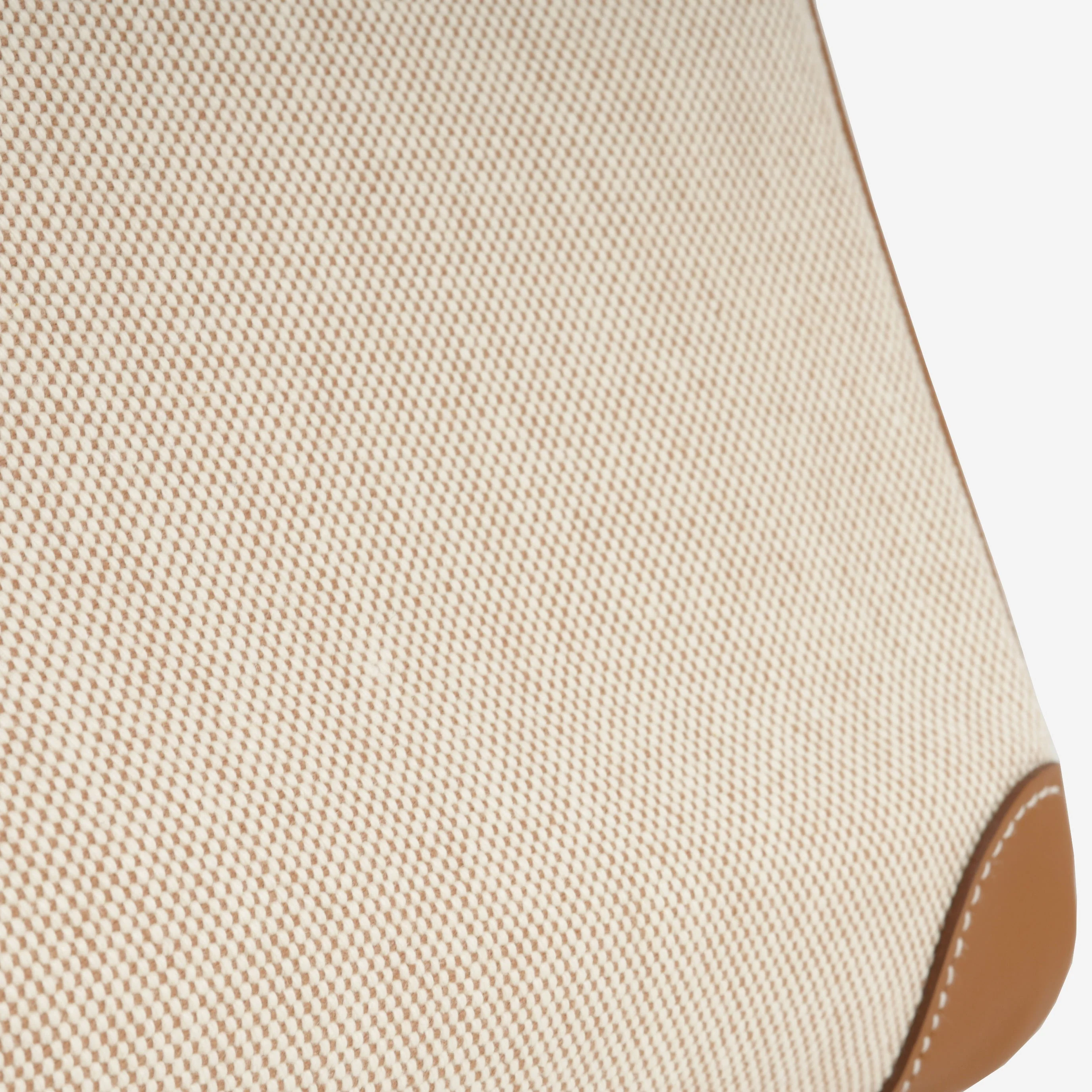 Hermès Birkin 25 Toile - Gold Swift/Ecru Canvas | Palladium Hardware - Image 8