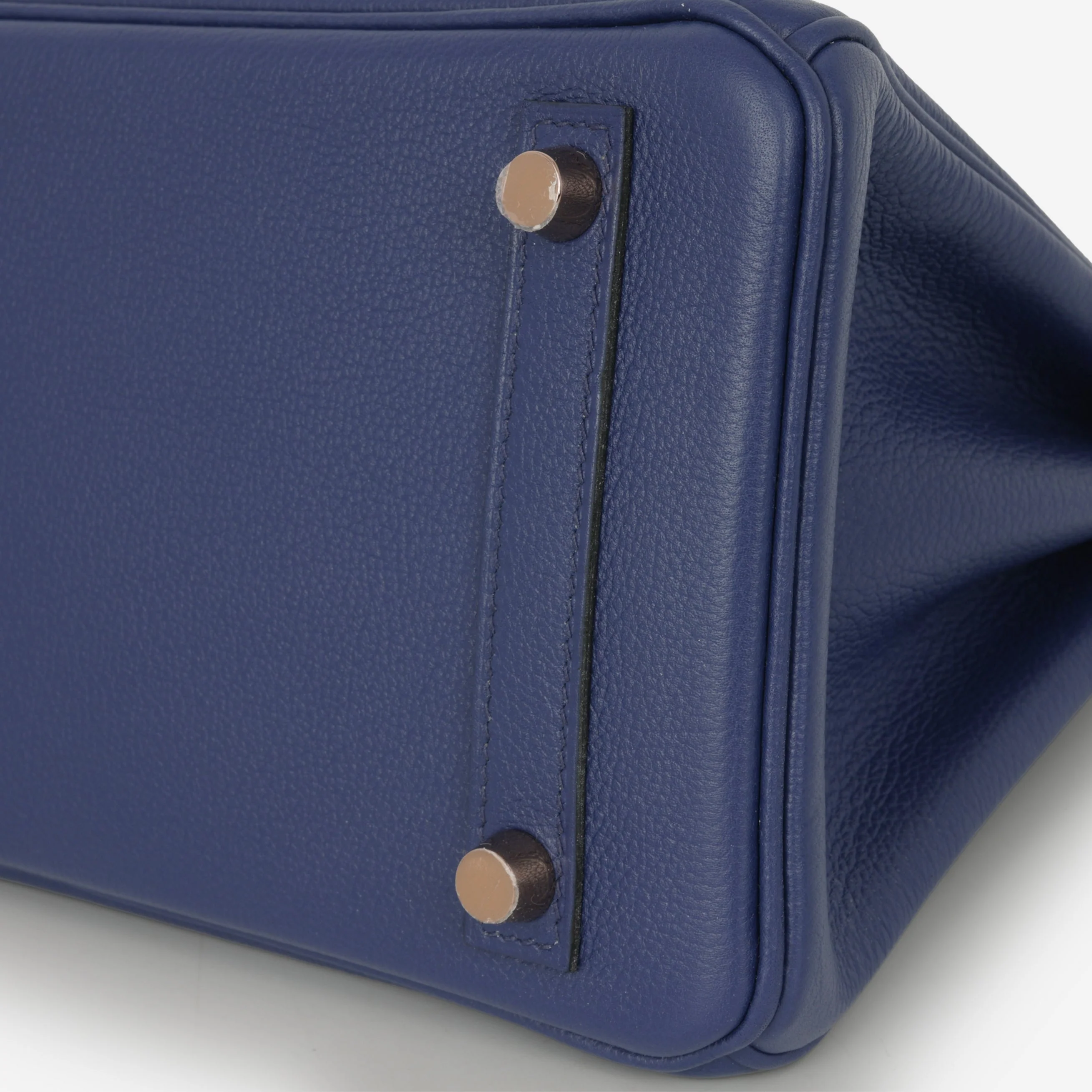 Hermès Birkin 25 Touch - Bleu Saphir Novillo / Blue Marine Alligator | Rose Gold Hardware - Image 6
