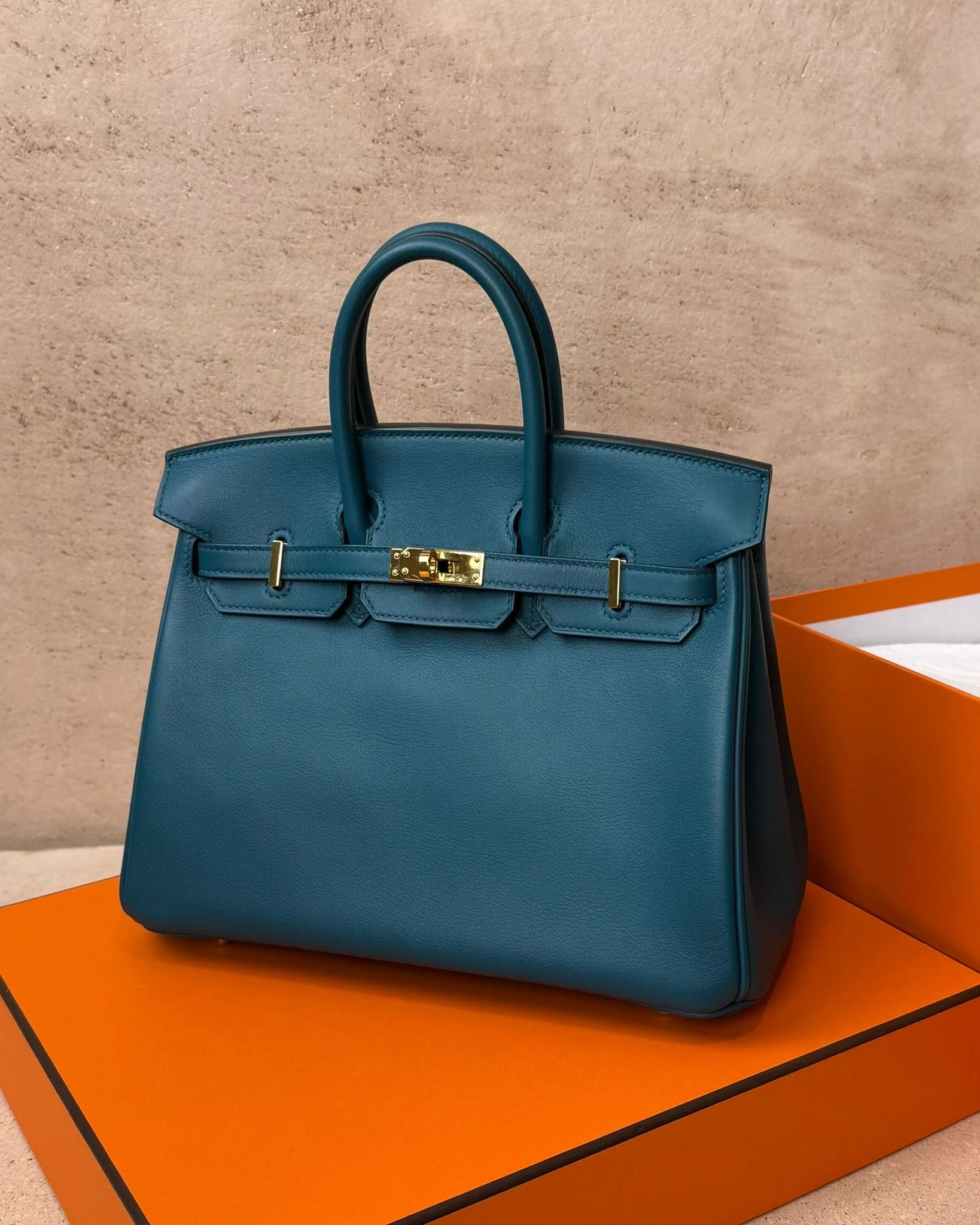 Hermès Birkin 25 - Vert Bosphore Swift | Gold hardware - Image 12