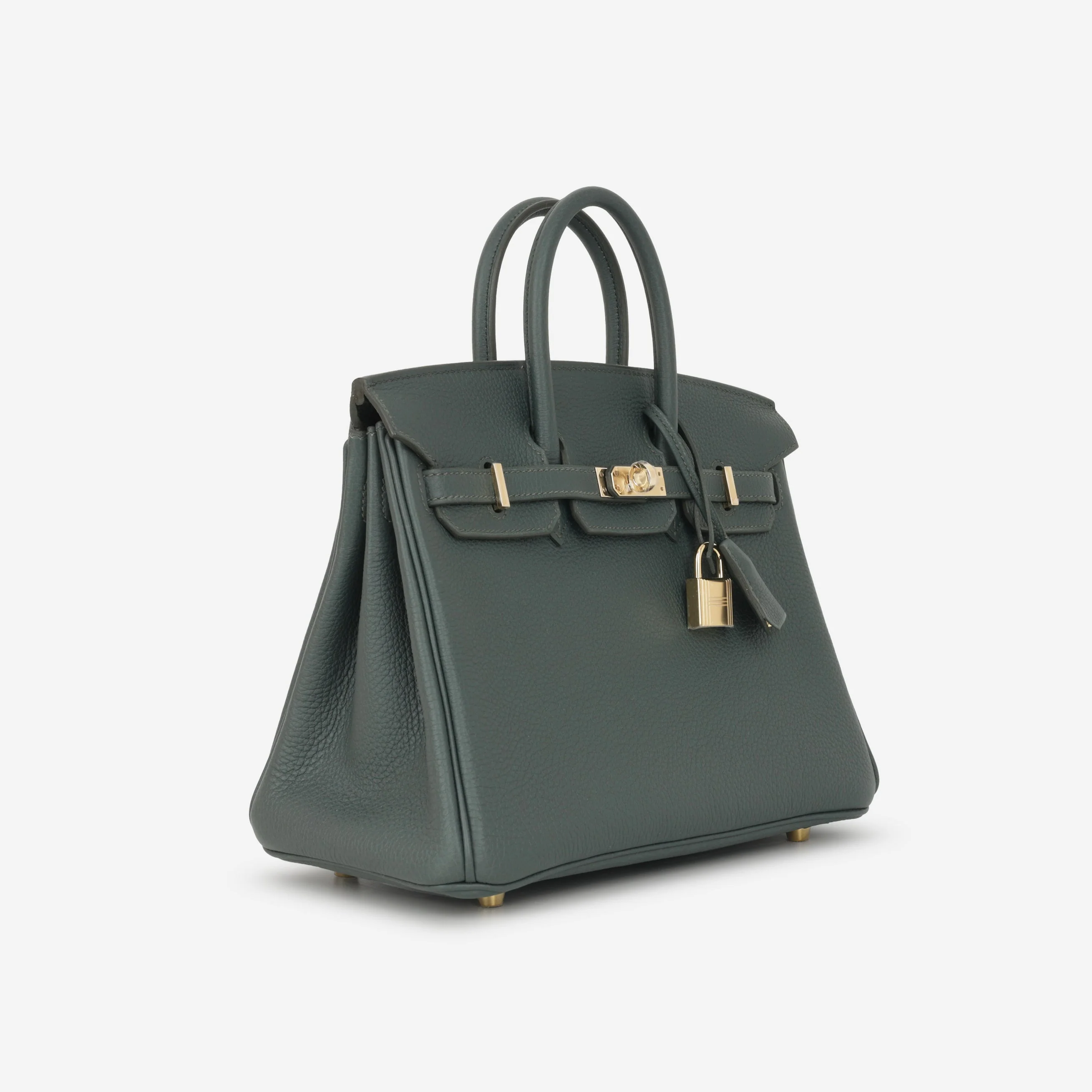 Hermès Birkin 25 - Vert Mangrove Togo | Permabrass Hardware - Image 2