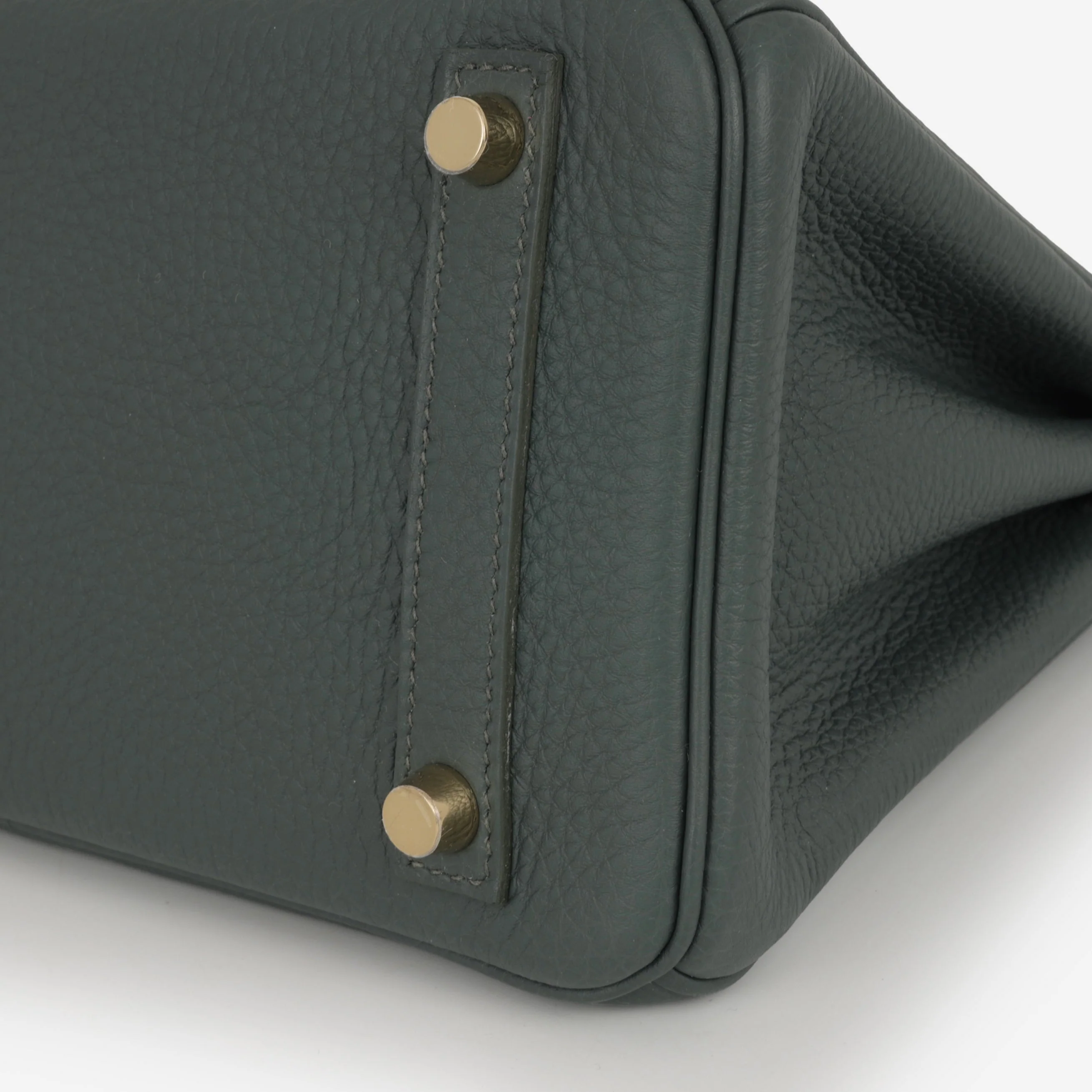 Hermès Birkin 25 - Vert Mangrove Togo | Permabrass Hardware - Image 6