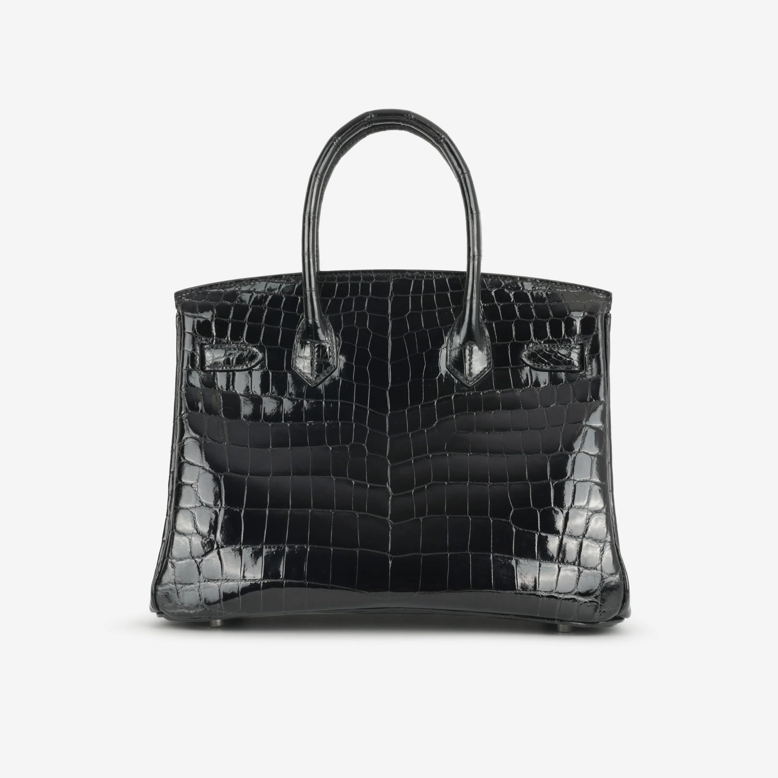 Hermès Birkin 30 - Black Crocodile Niloticus | Palladium Hardware - Image 3