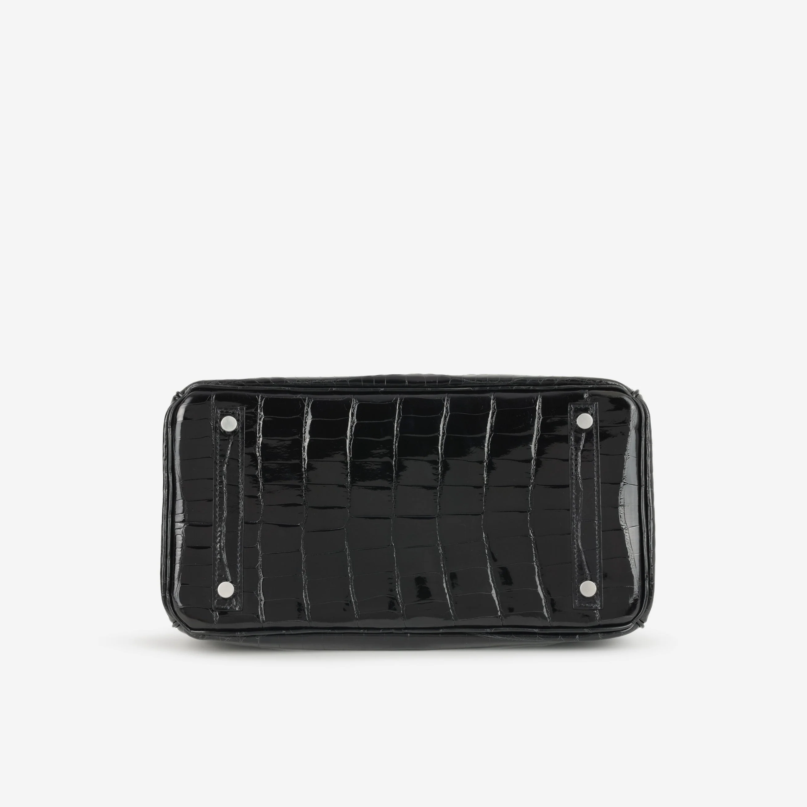Hermès Birkin 30 - Black Crocodile Niloticus | Palladium Hardware - Image 4