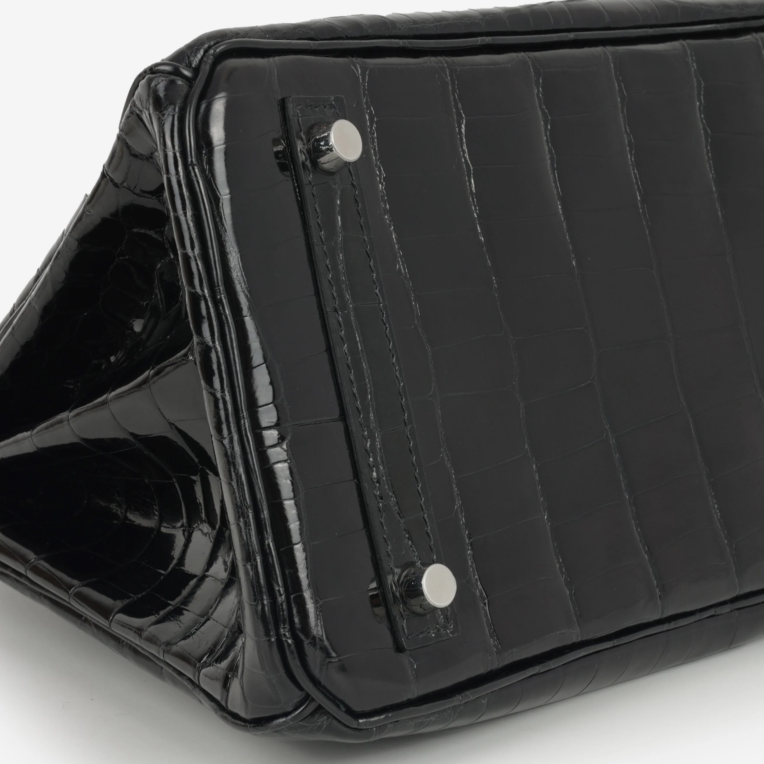 Hermès Birkin 30 - Black Crocodile Niloticus | Palladium Hardware - Image 5