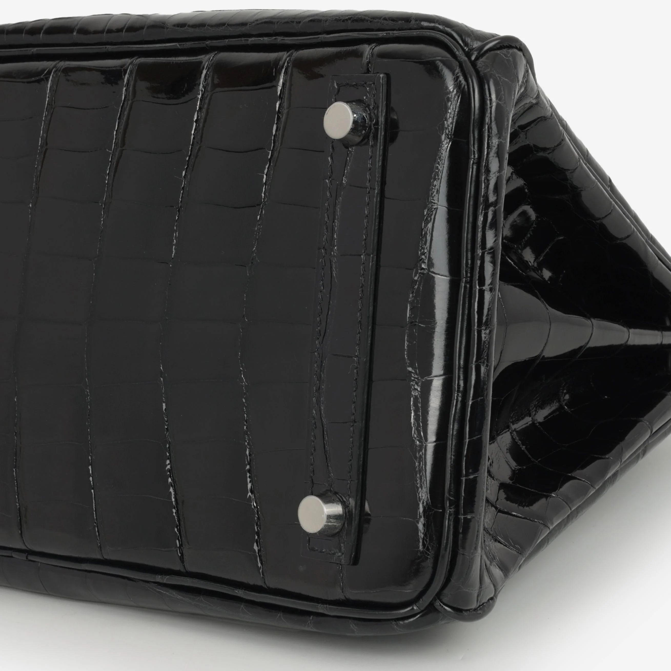 Hermès Birkin 30 - Black Crocodile Niloticus | Palladium Hardware - Image 6