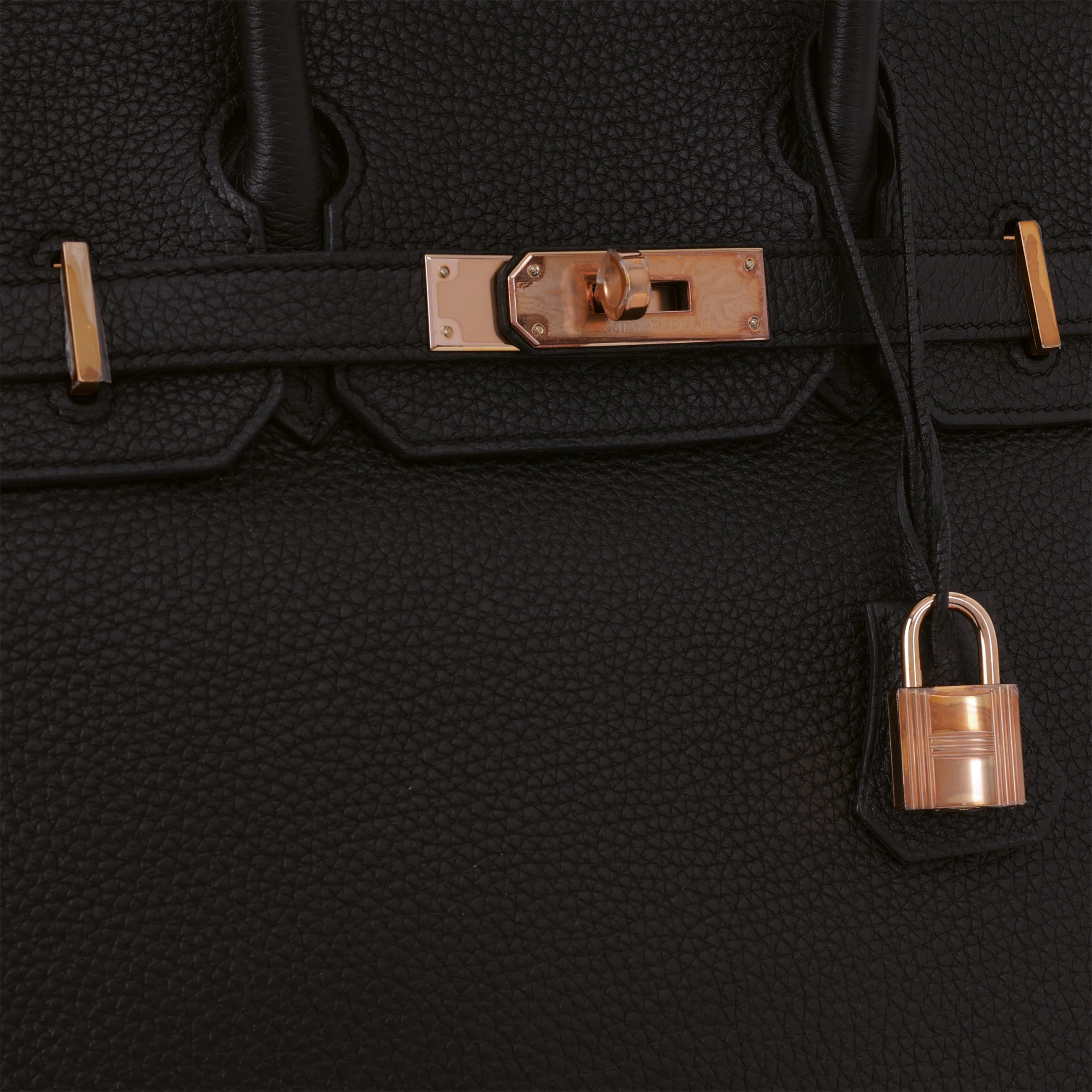 Hermès Birkin 30 - Black Togo | Rose Gold Hardware - Image 8