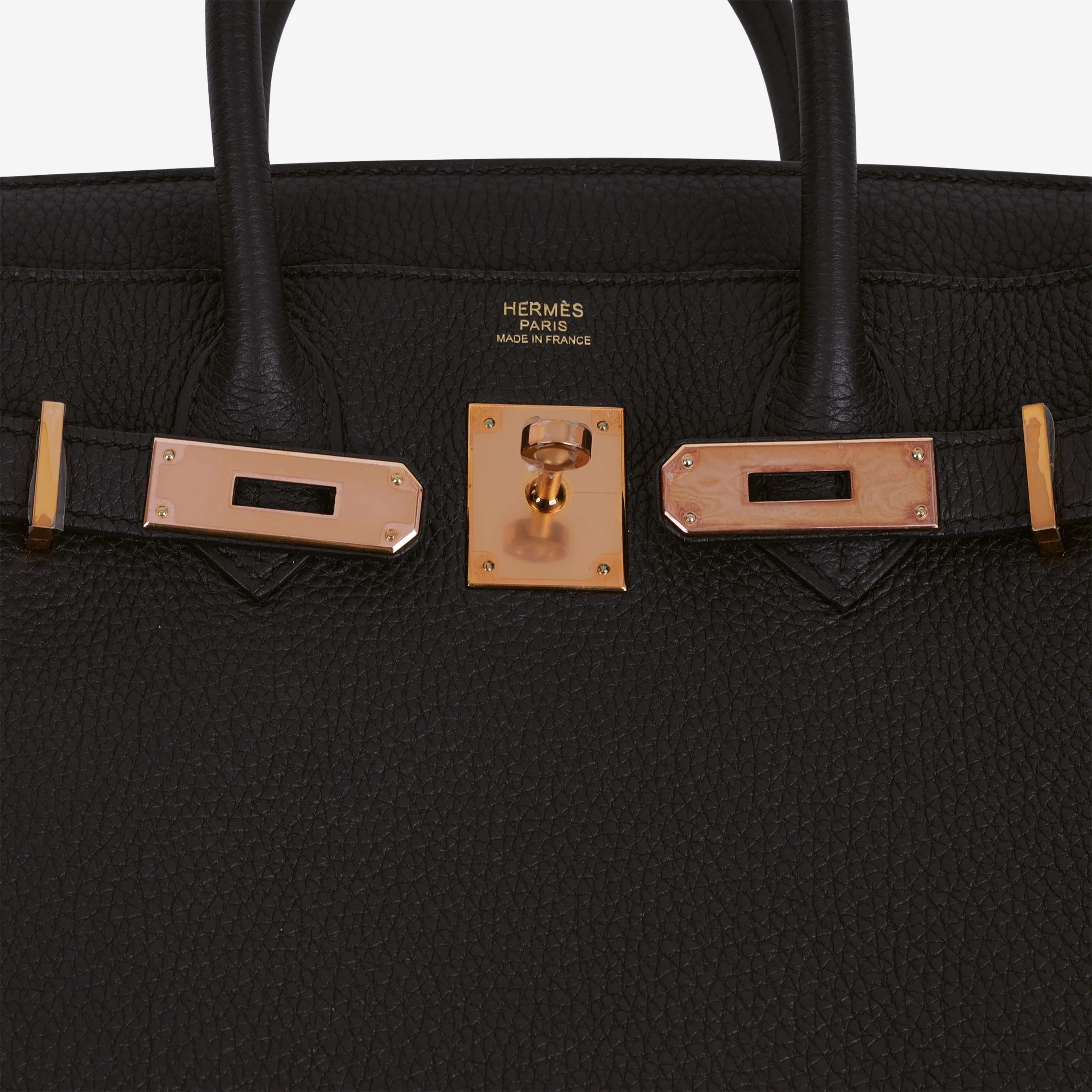 Hermès Birkin 30 - Black Togo | Rose Gold Hardware - Image 9