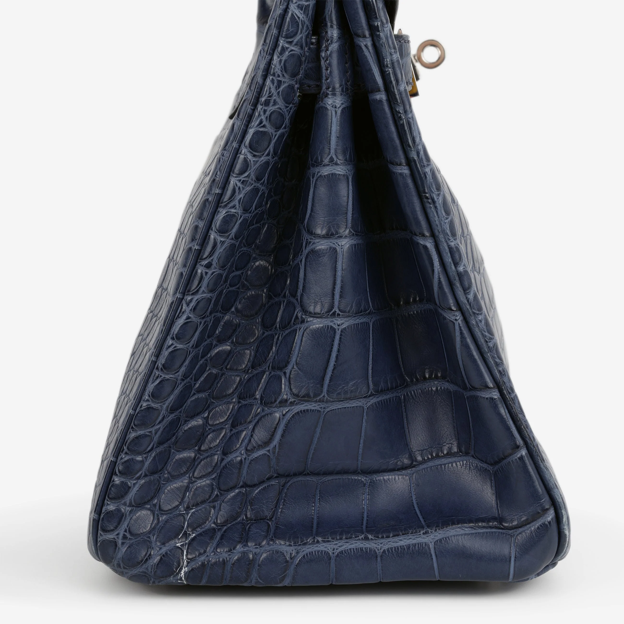 Hermès Birkin 30 - Bleu De Malte Alligator | Palladium Hardware - Image 10